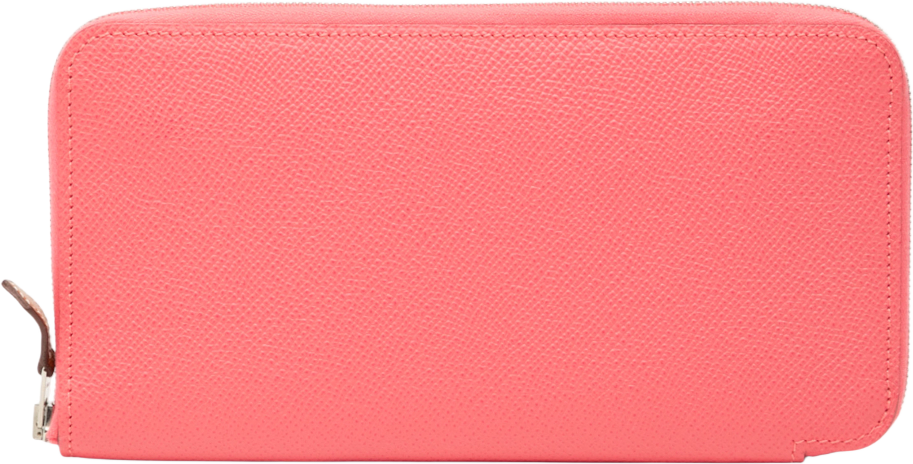 Hermès Epsom Silk'in Classique Long Wallet, från Luxclusif, i färgen blush. Klicka för att öppna bilden i stort format