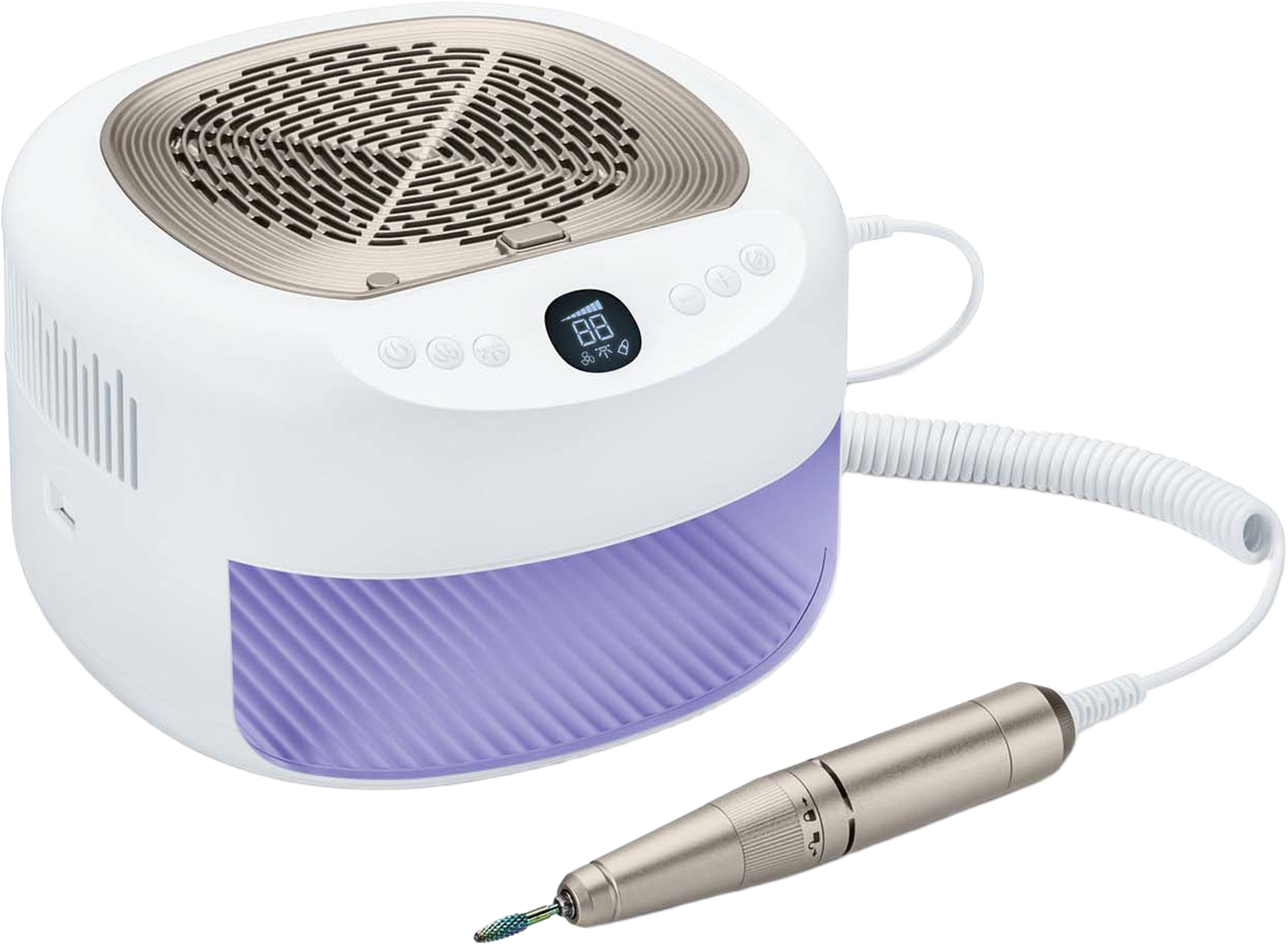 Manikyr- Och Pedikyrstation Studionails Pro 3-i-1 Mp 200, från beurer, i färgen vit / lila. Klicka för att öppna bilden i stort format