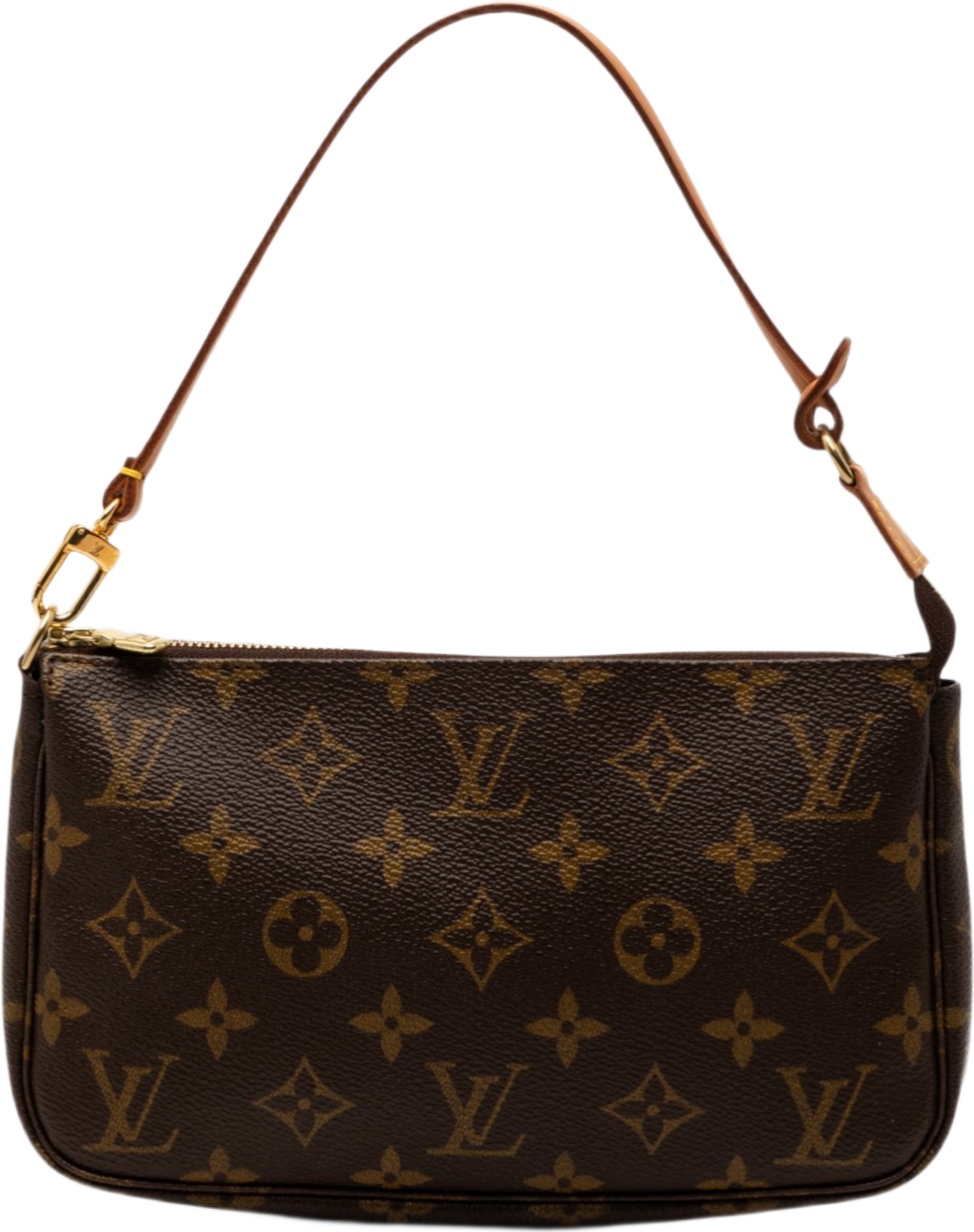 Louis Vuitton Monogram Pochette Accessoires, från Luxclusif, i färgen brown. Klicka för att öppna bilden i stort format