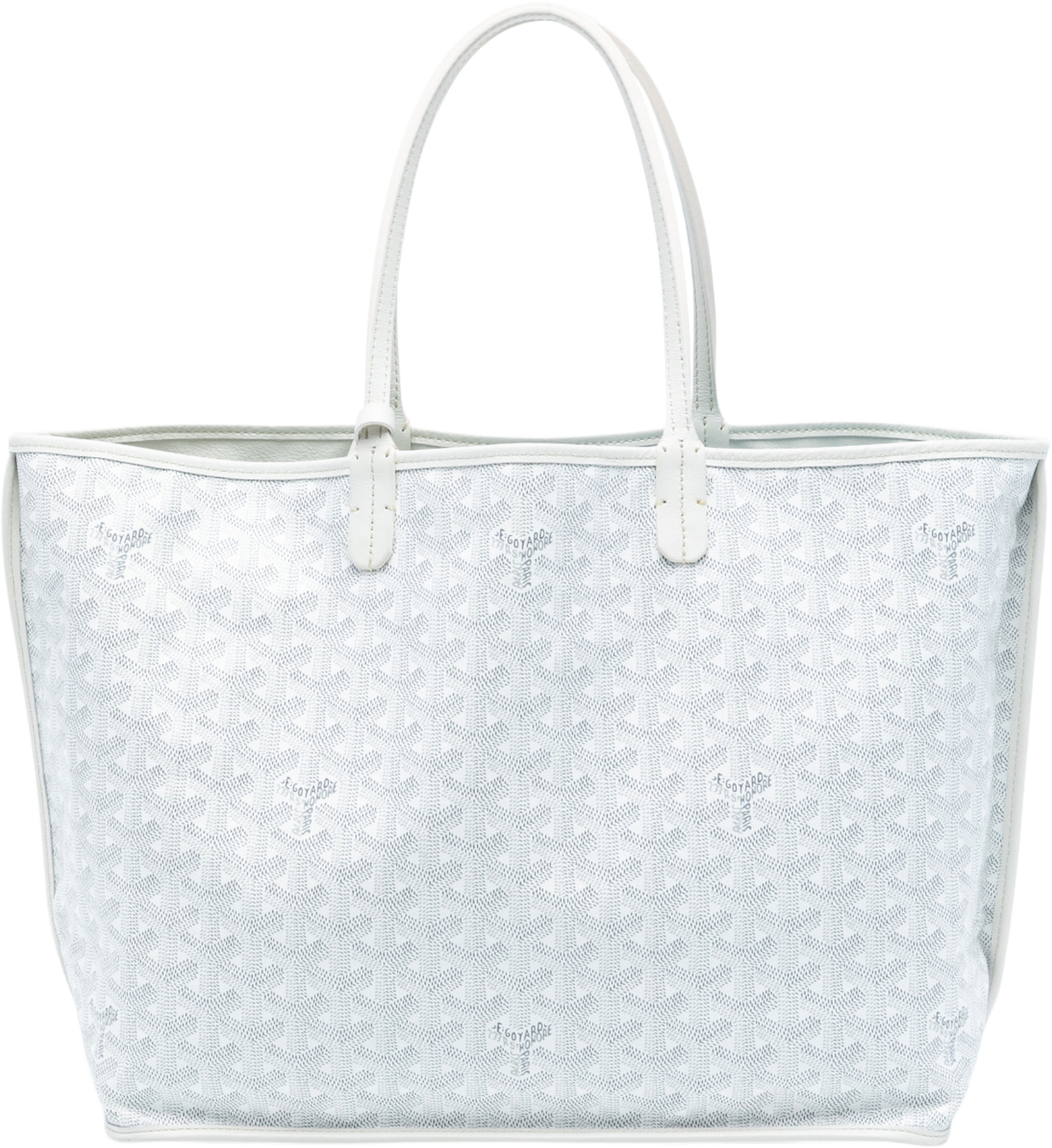 Goyard Goyardine Reversible Anjou Pm, från Luxclusif, i färgen white. Klicka för att öppna bilden i stort format