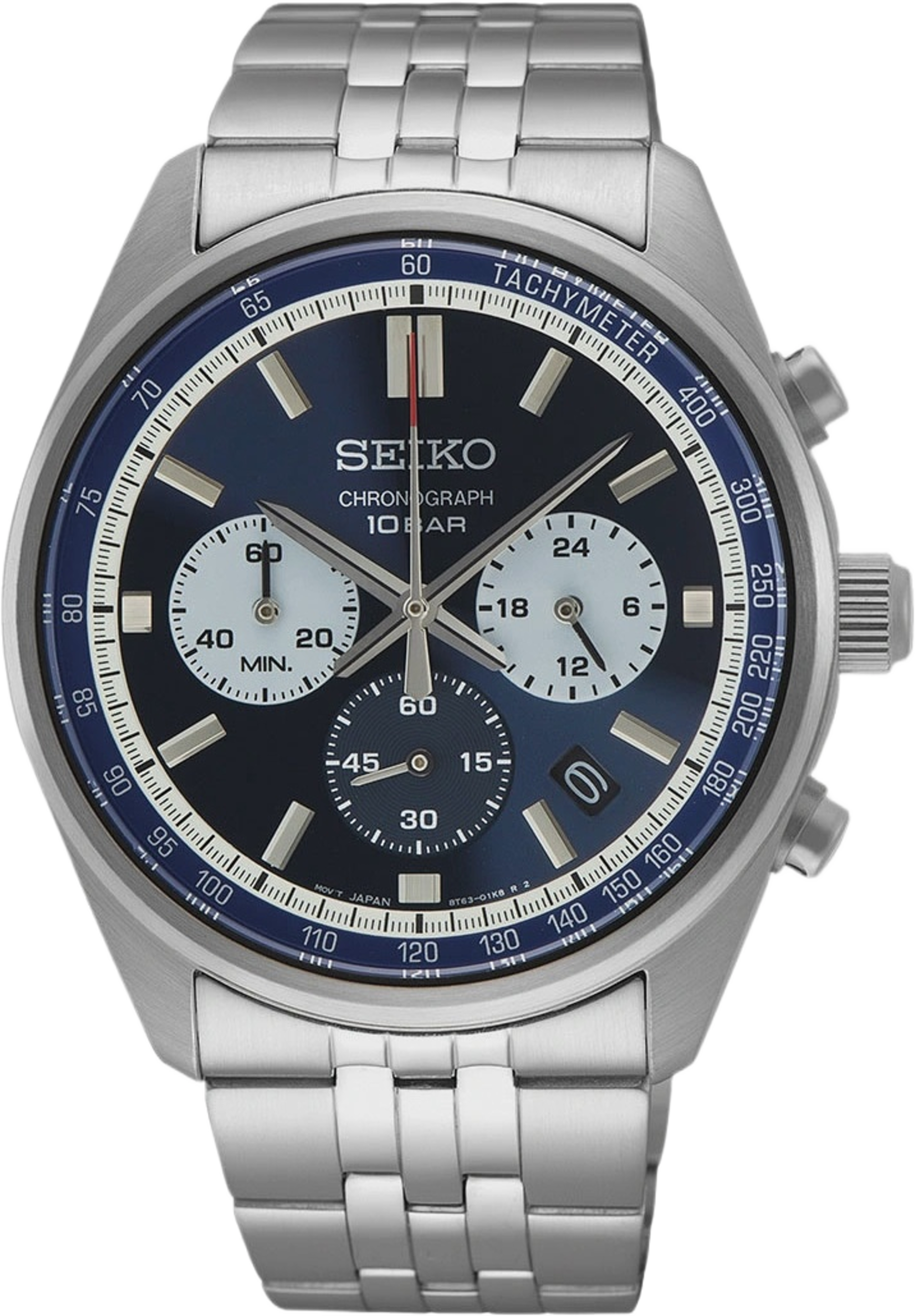 Seiko Classic Blå/stål, Metallband - Ssb427p1, från Seiko, i färgen 1. Klicka för att öppna bilden i stort format