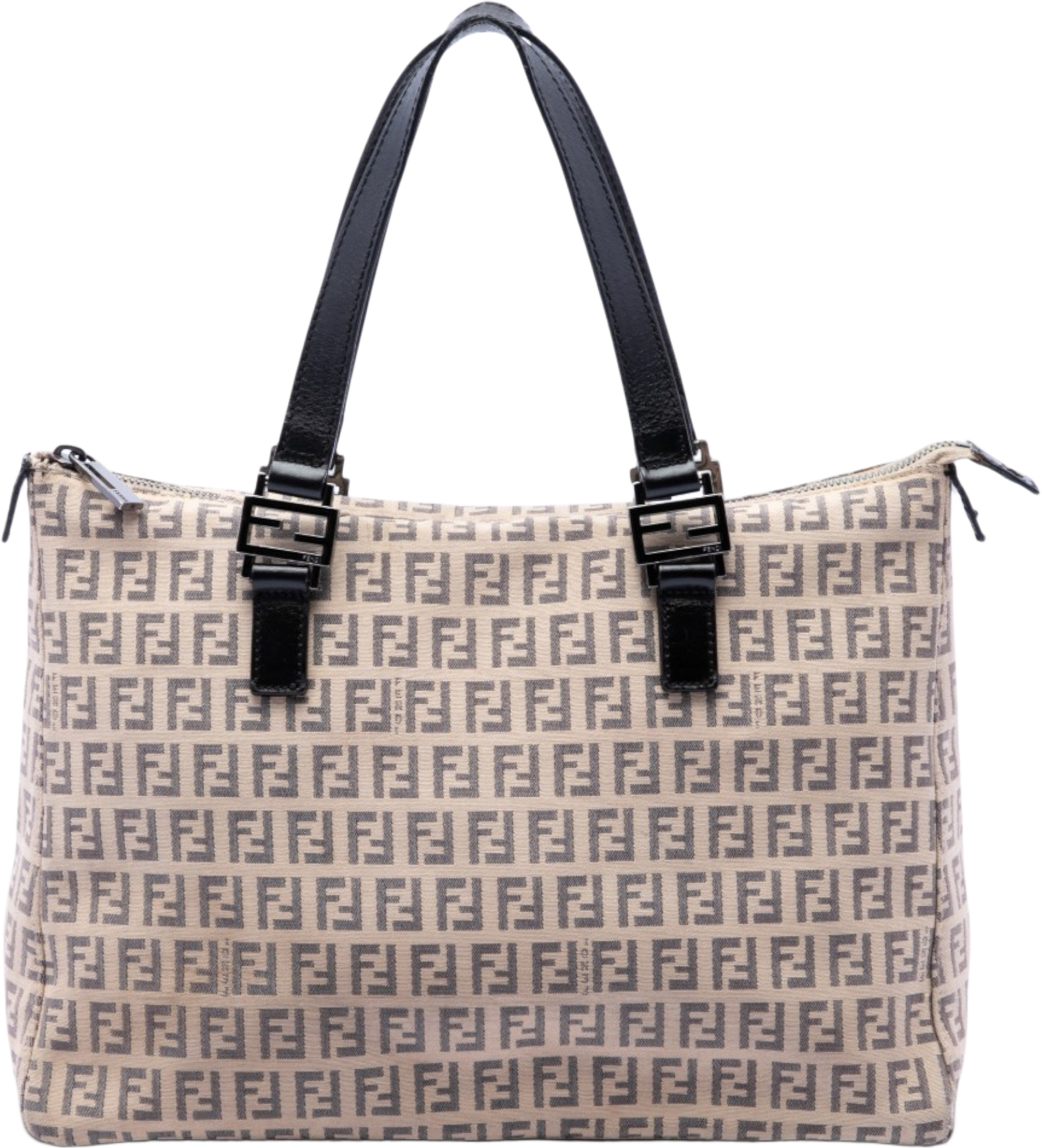 Fendi Zucchino Canvas Tote, från Luxclusif, i färgen beige. Klicka för att öppna bilden i stort format
