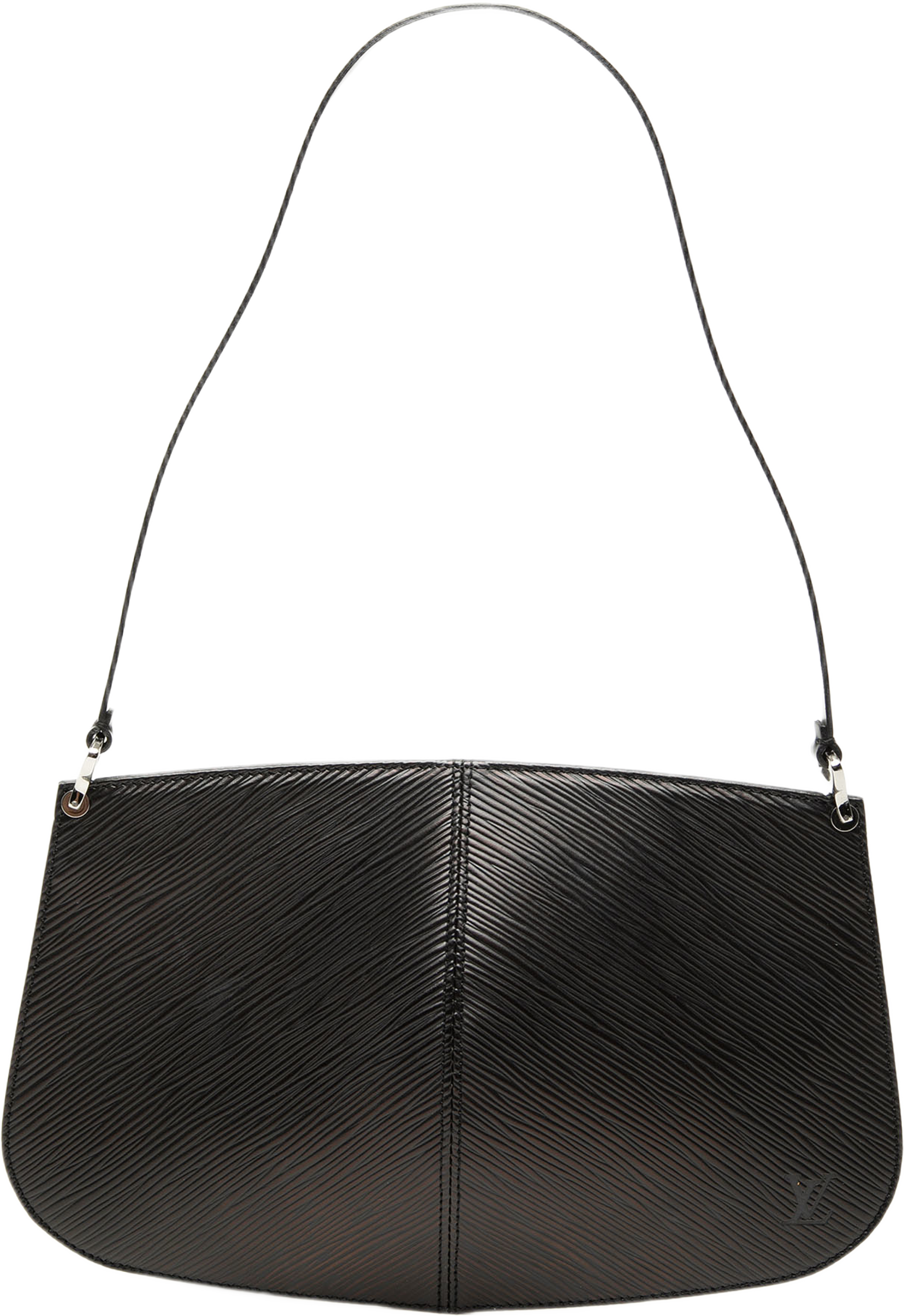 Louis Vuitton Epi Demi Lune Pochette, från Luxclusif, i färgen svart. Klicka för att öppna bilden i stort format