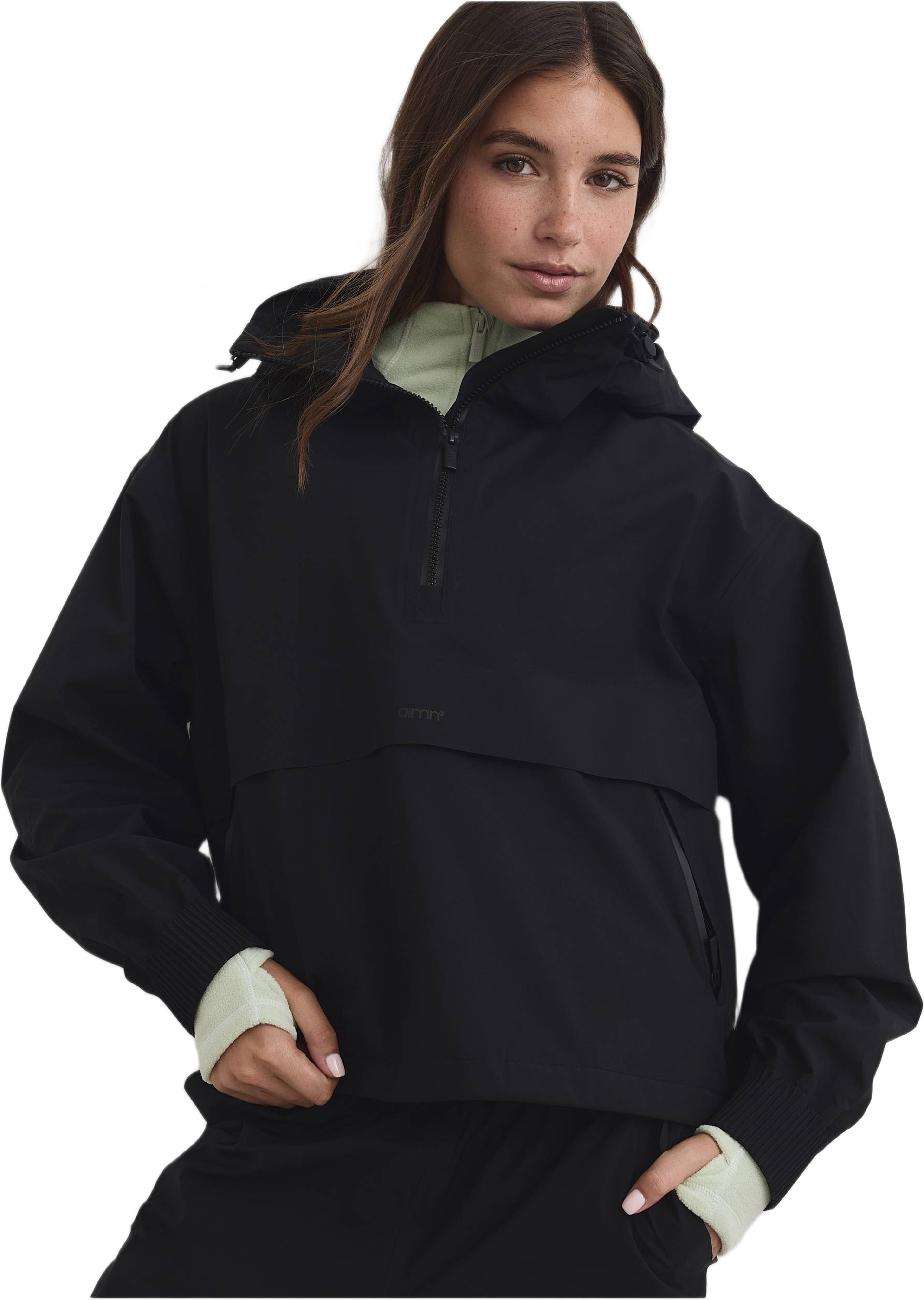 Waterproof Stretch Anorak, från aim'n, i färgen black. Klicka för att öppna bilden i stort format