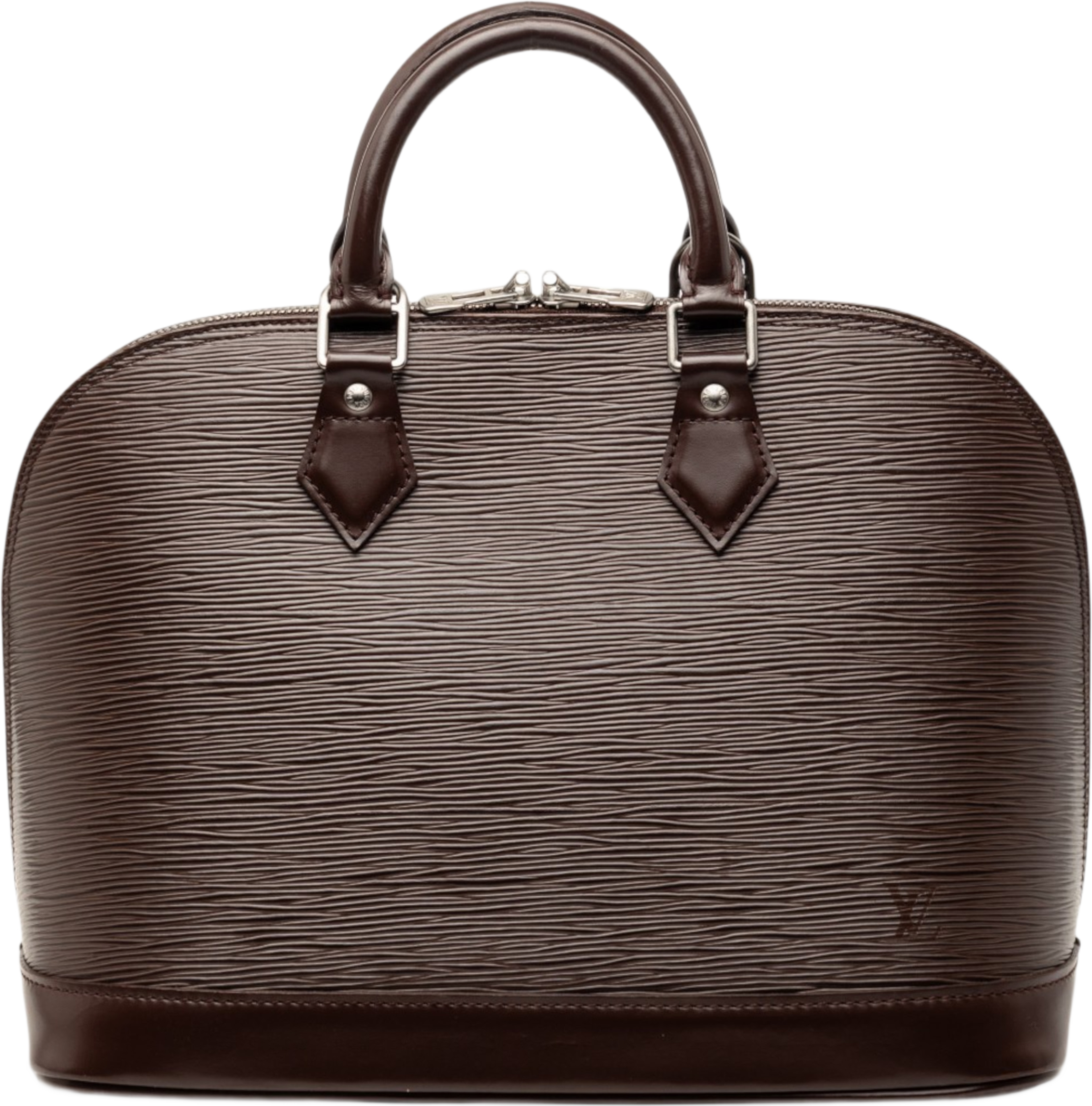 Louis Vuitton Epi Alma Pm, från Luxclusif, i färgen dark brown. Klicka för att öppna bilden i stort format