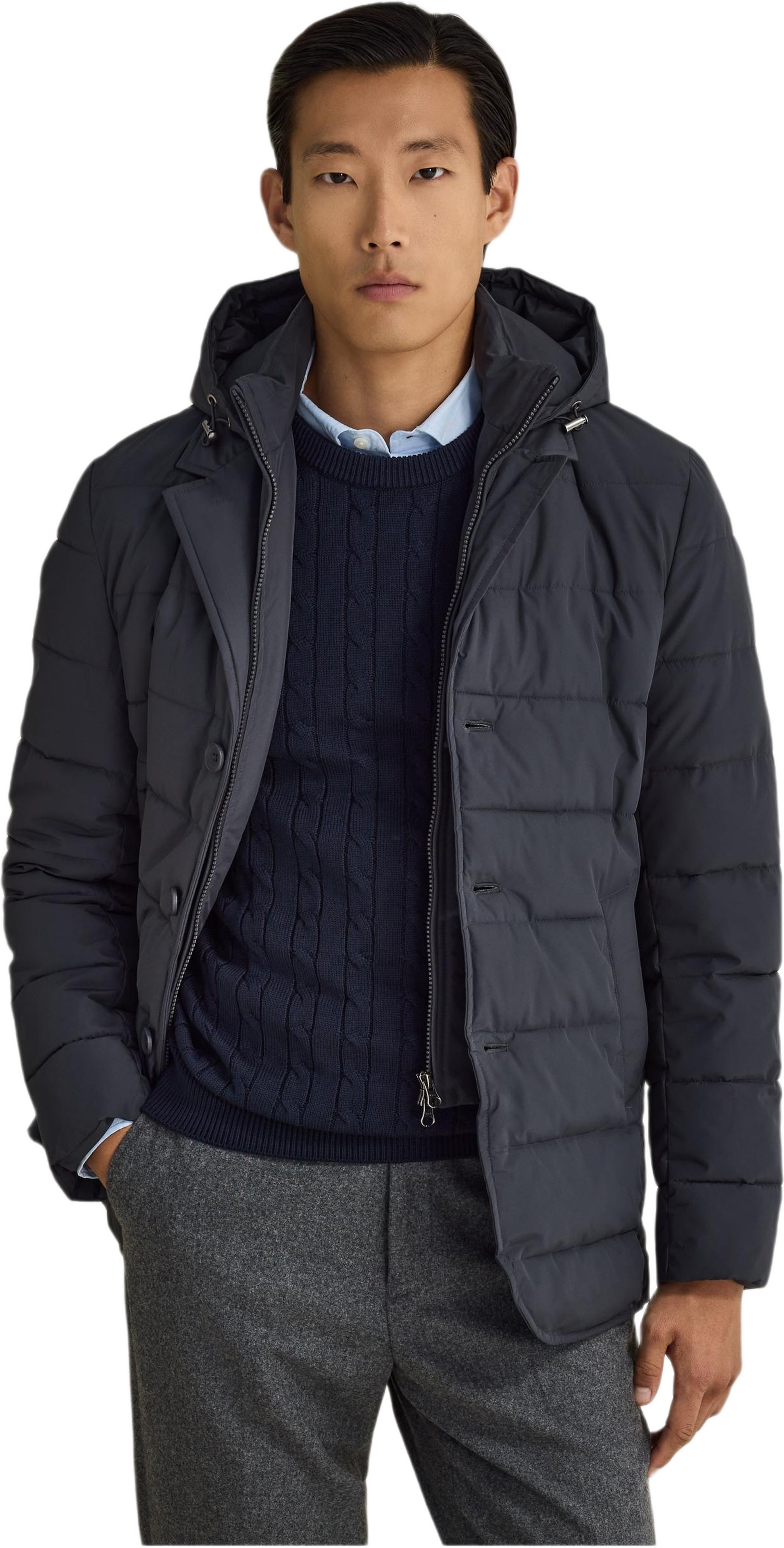 Padded Blazer, från John Henric, i färgen dark grey. Klicka för att öppna bilden i stort format
