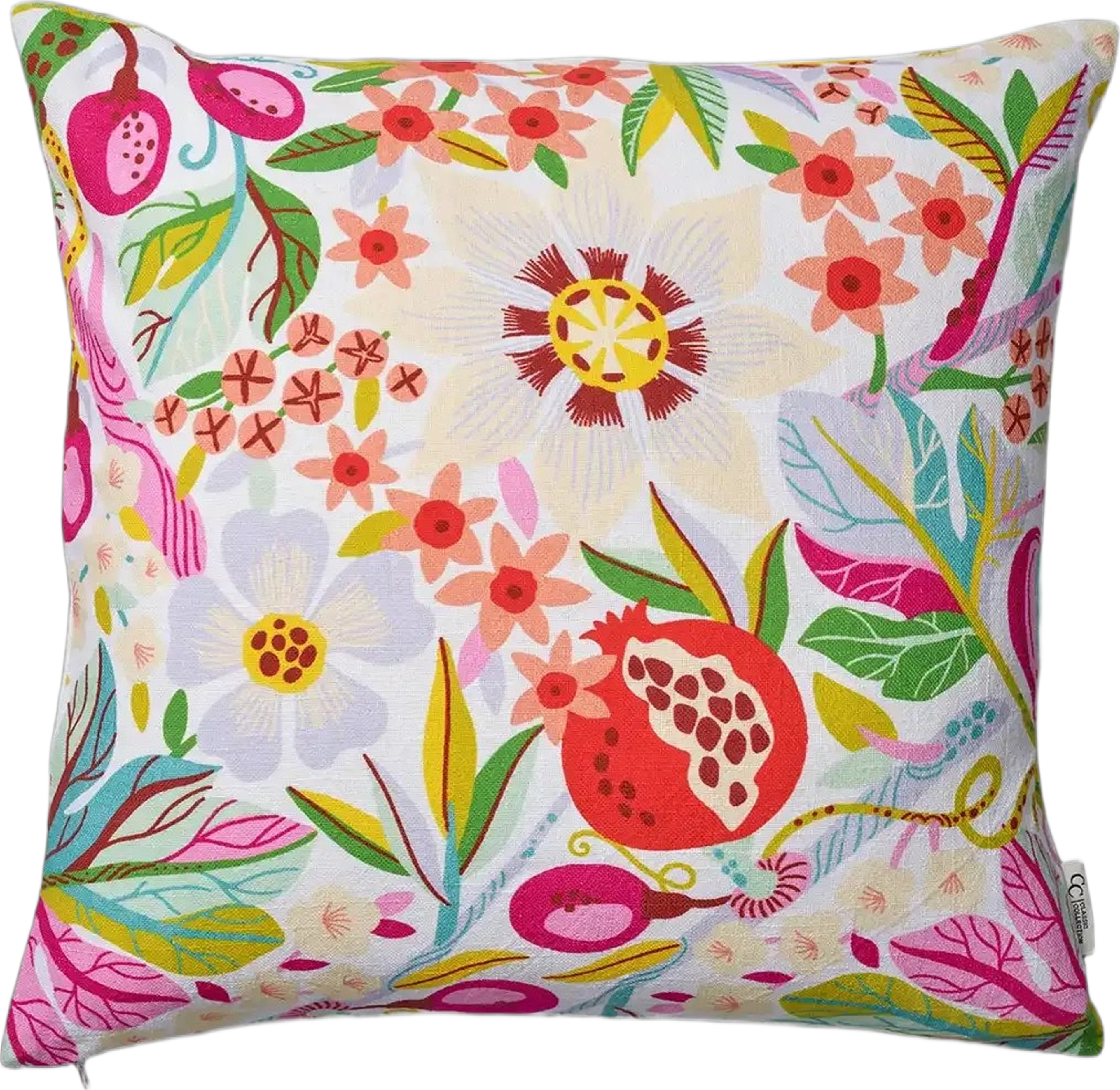 Kuddfodral Pomegranate 50x50cm, från Classic Collection, i färgen vit. Klicka för att öppna bilden i stort format