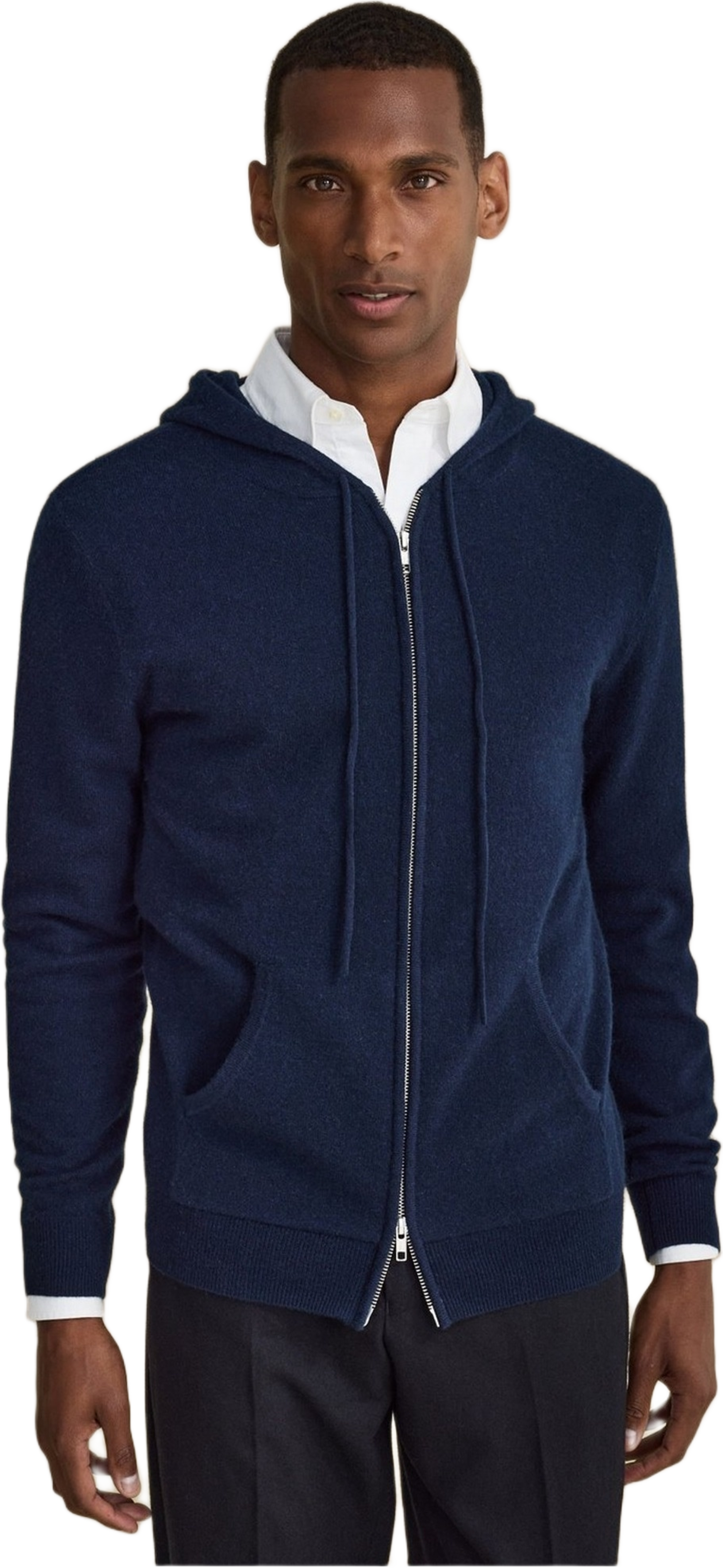 Cashmere Hoodie Eddie, från John Henric, i färgen blue.