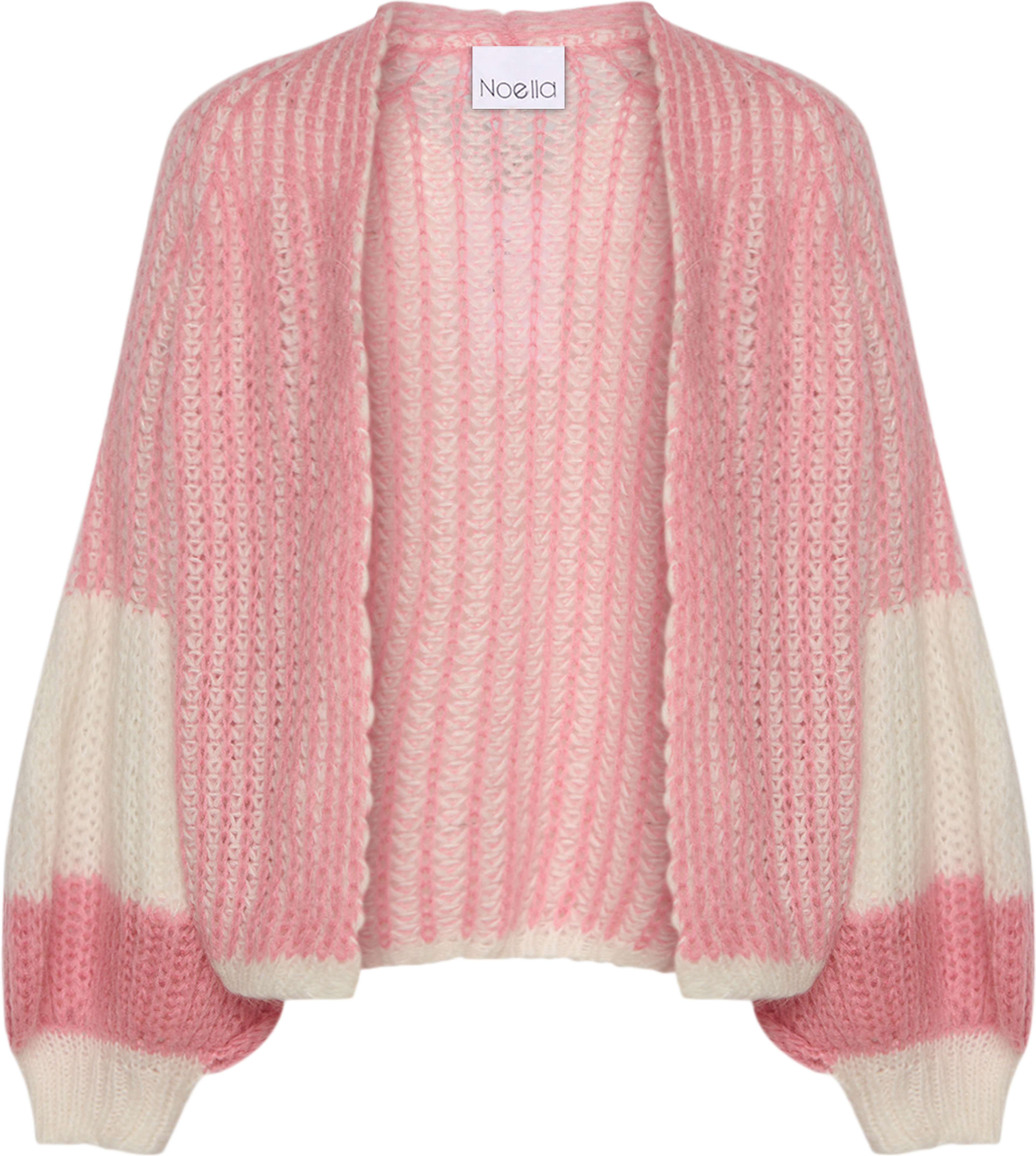Liana Knit Cardigan - White/rose