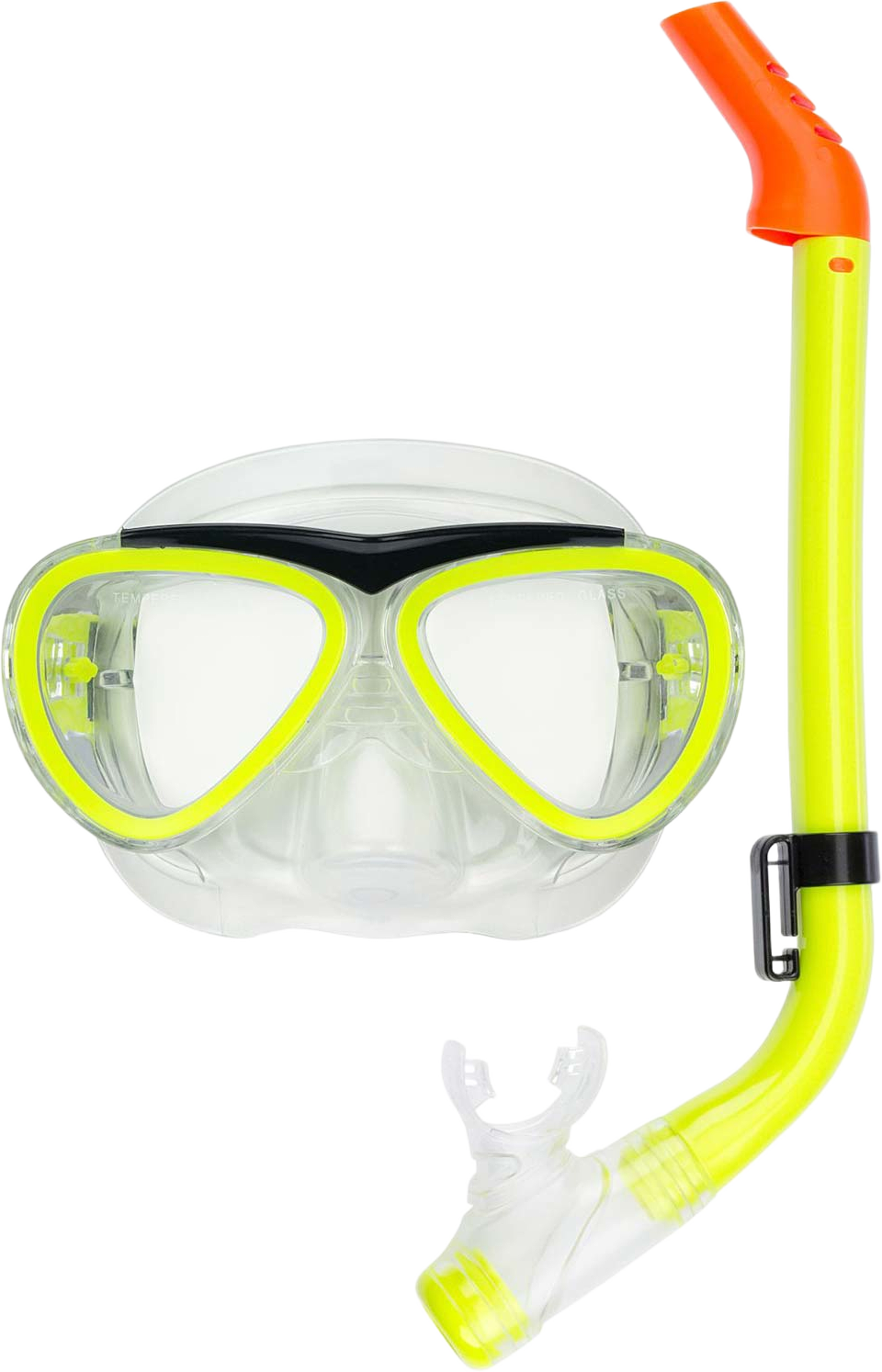 Snorkelset Junior, från Sportme, i färgen gul. Klicka för att öppna bilden i stort format