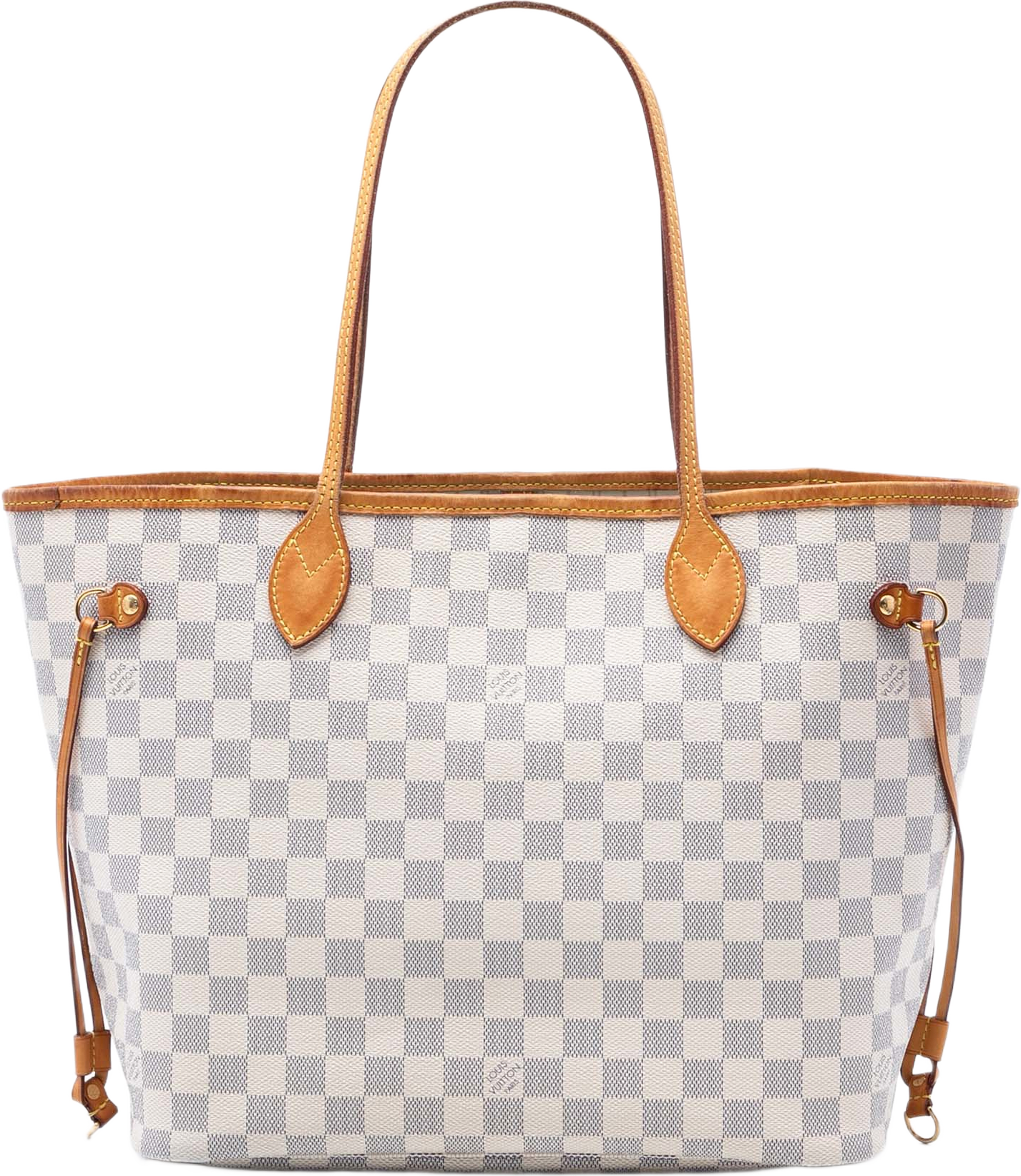 Louis Vuitton Damier Azur Neverfull Mm, från Luxclusif, i färgen white. Klicka för att öppna bilden i stort format