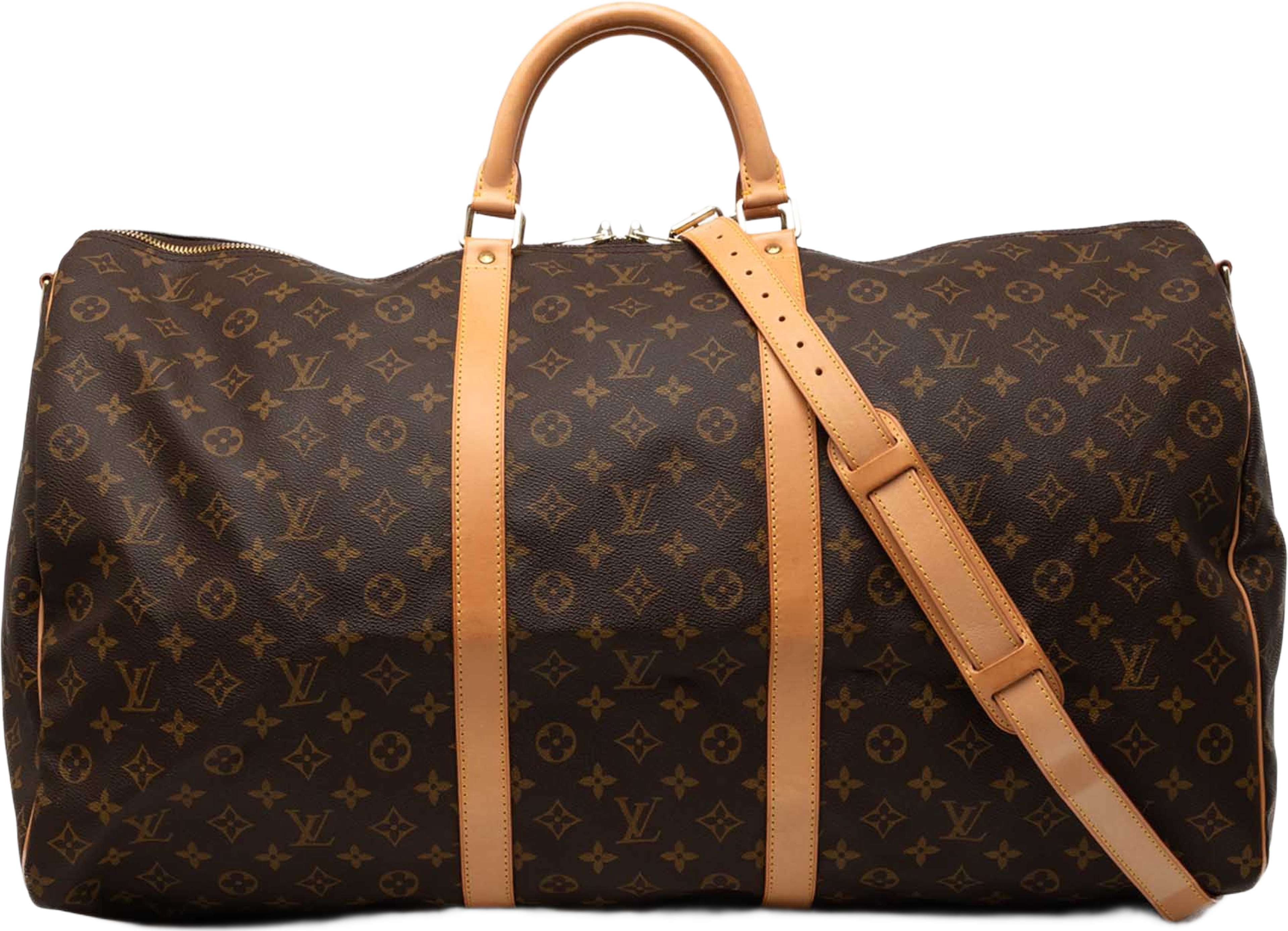 Louis Vuitton Monogram Keepall Bandouliere 60, från Luxclusif, i färgen brun. Klicka för att öppna bilden i stort format