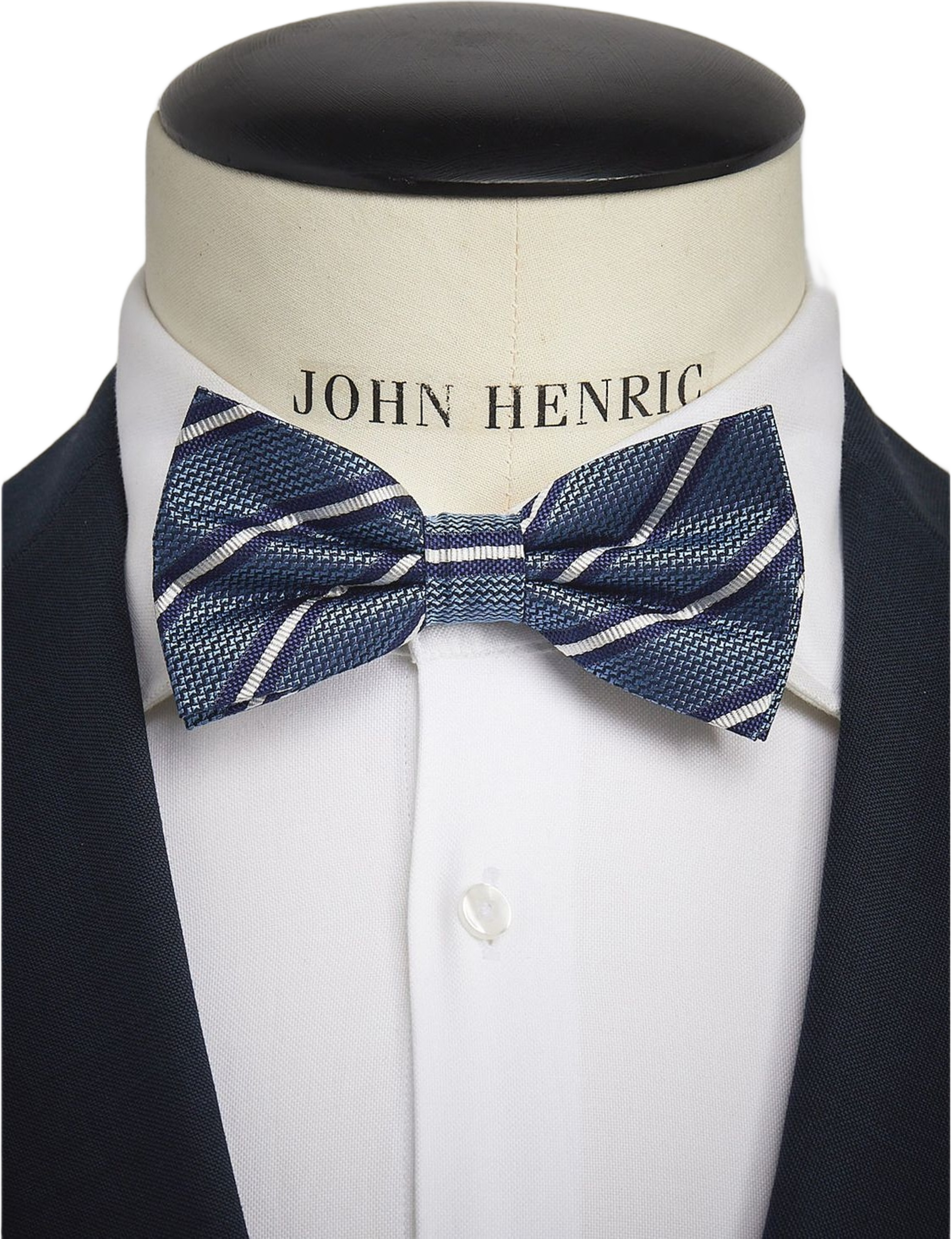 Striped Bow Tie Pre Tied