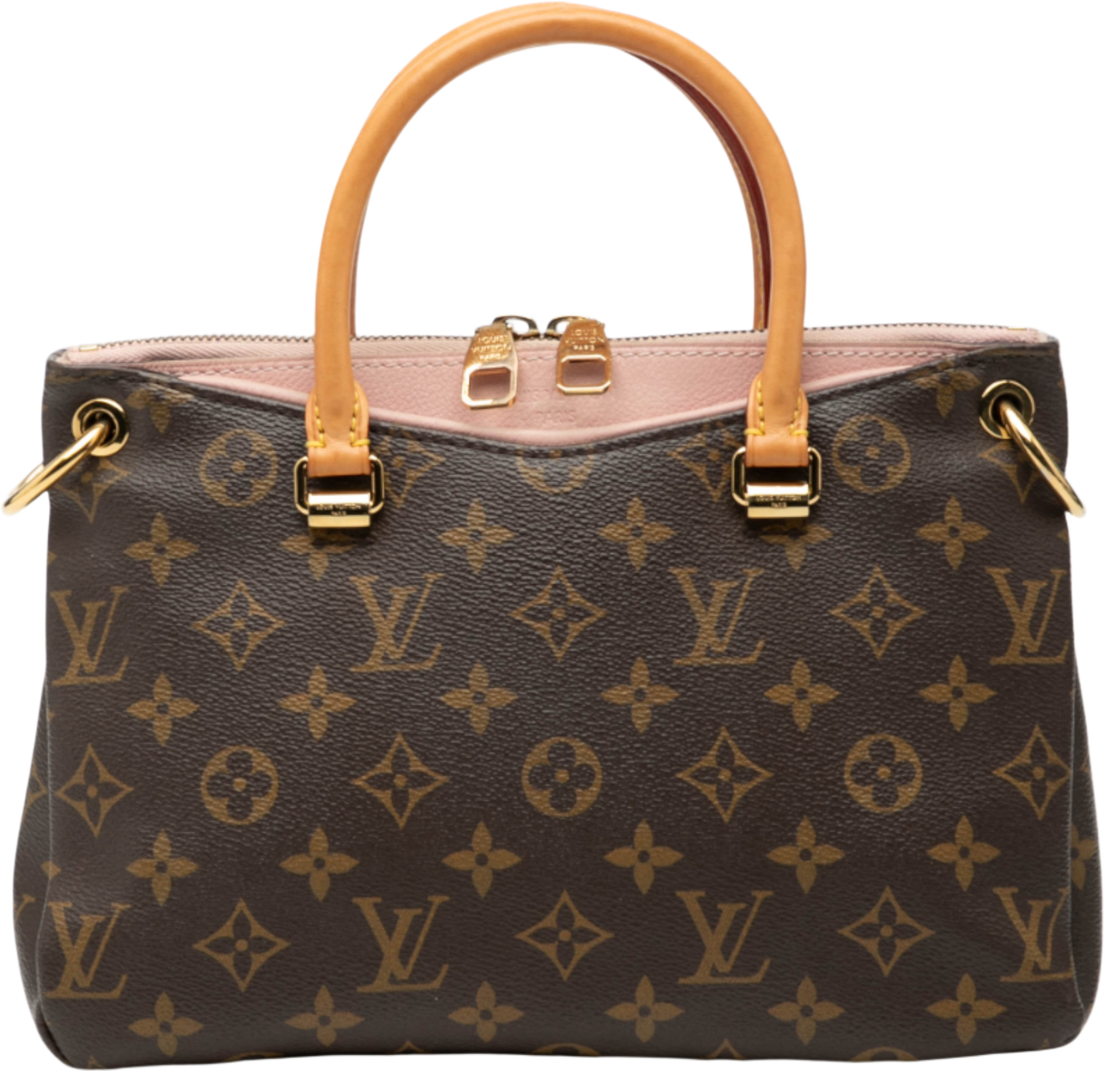 Louis Vuitton Monogram Pallas Bb, från Luxclusif, i färgen brown. Klicka för att öppna bilden i stort format