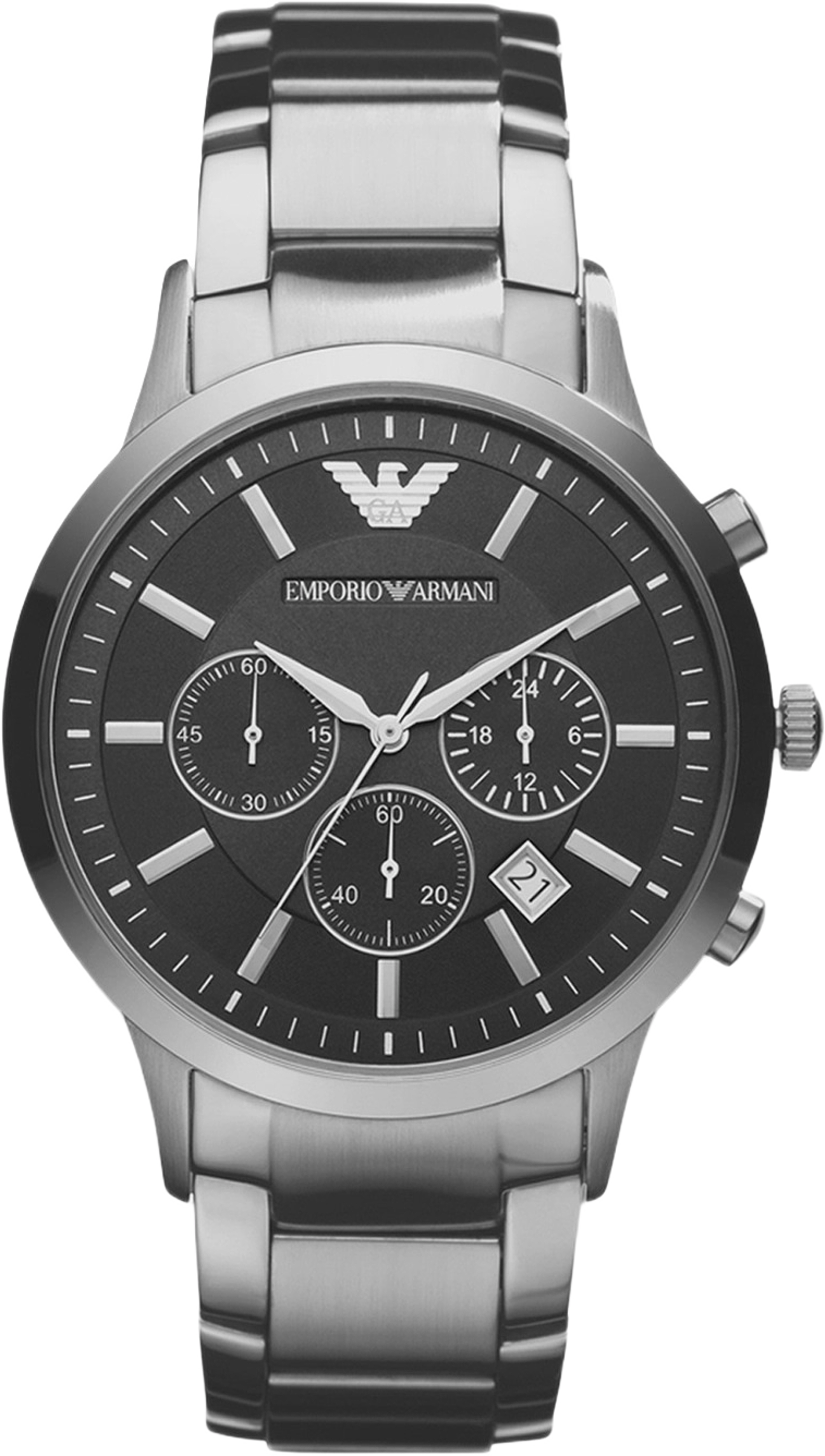 Emporio Armani Renato Herr Svart/stållänk - Ar2434, från Emporio Armani, i färgen 1. Klicka för att öppna bilden i stort format