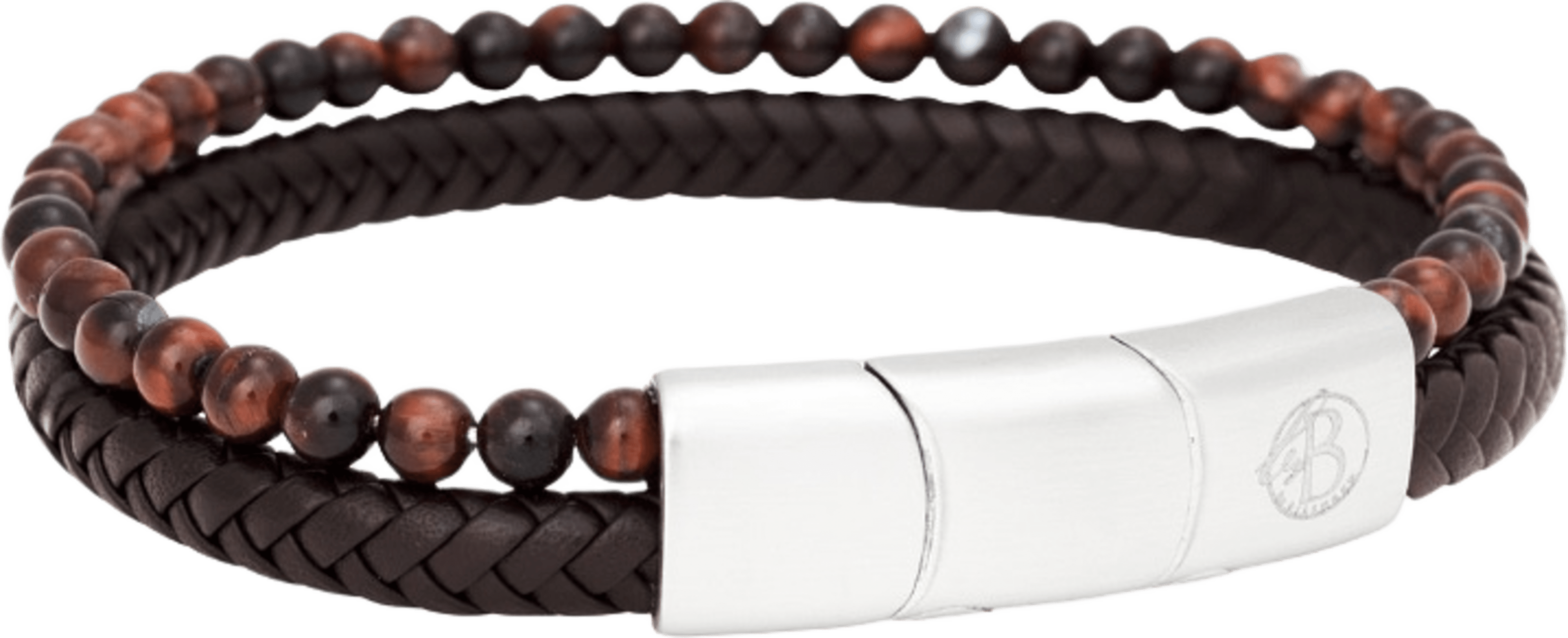 Linton Läderarmband, från by BILLGREN, i färgen brown/red. Klicka för att öppna bilden i stort format