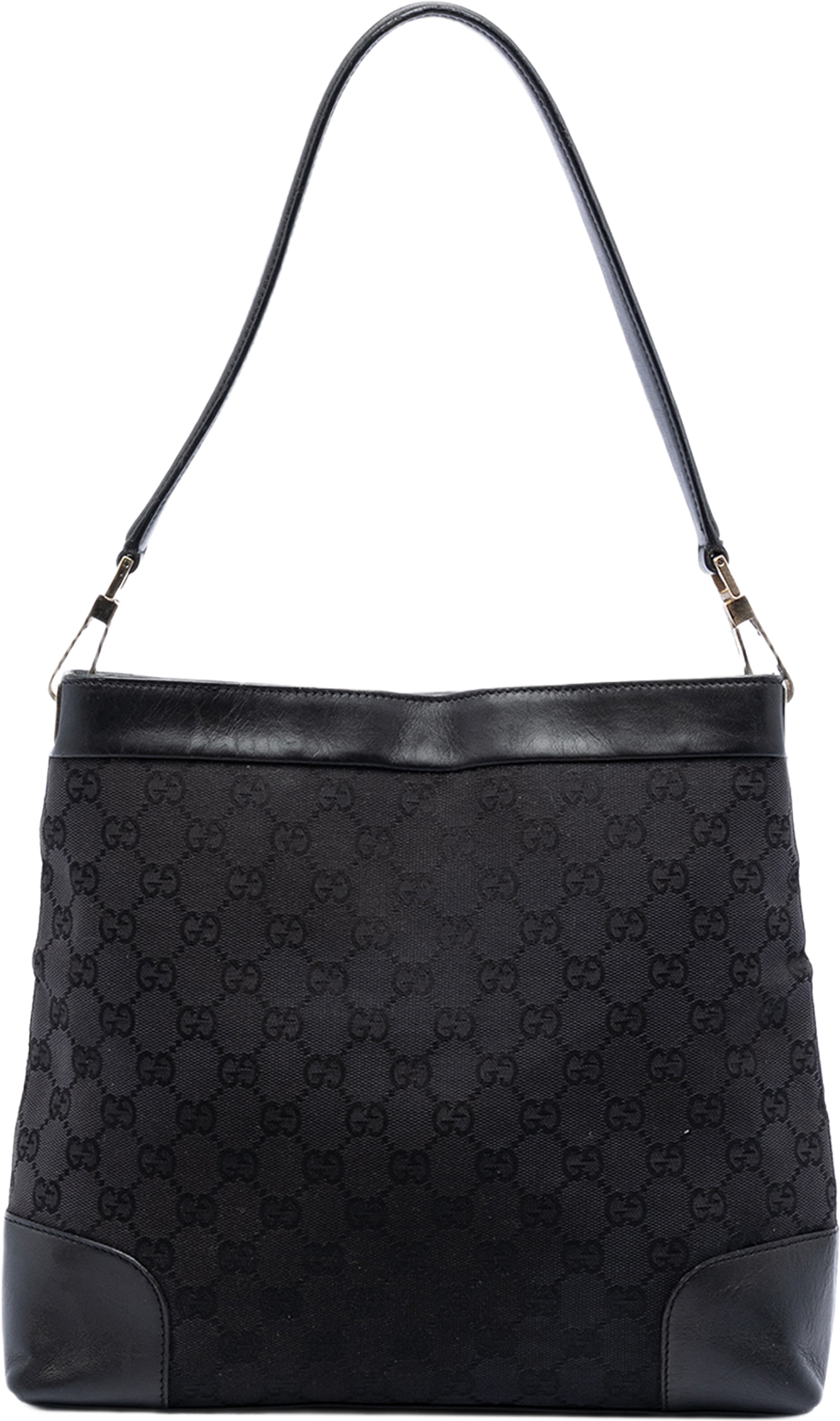 Gucci Gg Canvas Shoulder Bag, från Luxclusif, i färgen svart. Klicka för att öppna bilden i stort format