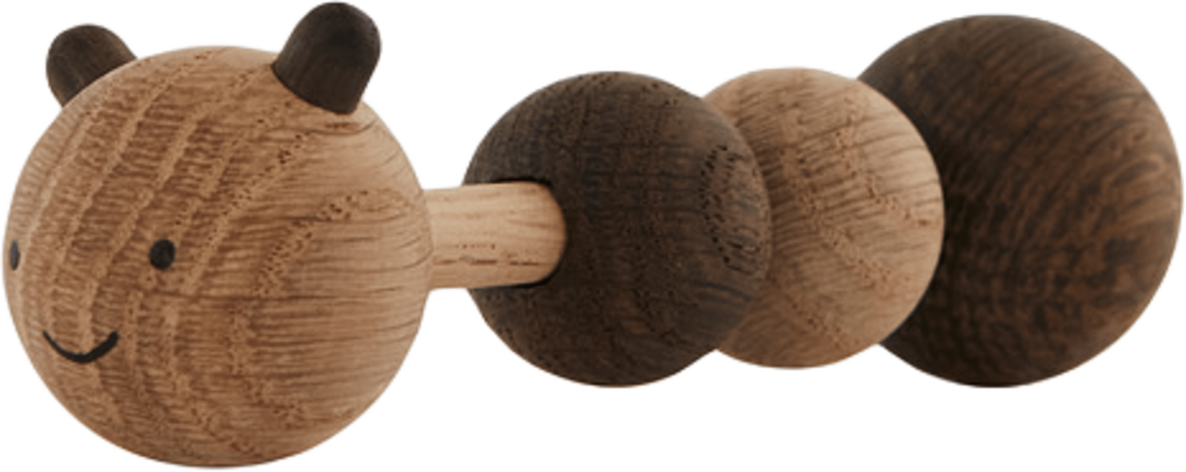 Larva Rattle, från OYOY Mini, i färgen nature. Klicka för att öppna bilden i stort format