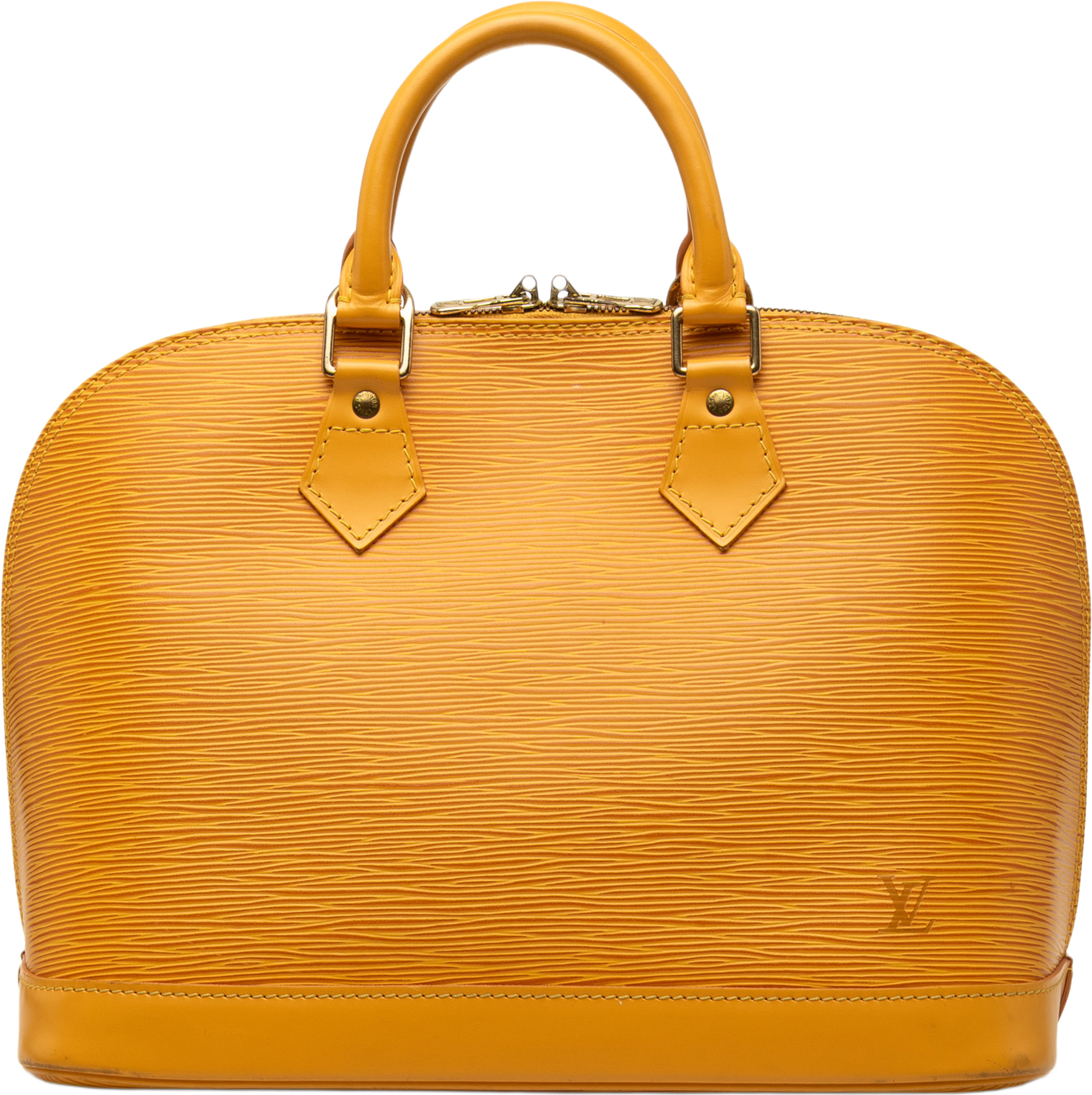 Louis Vuitton Epi Alma Pm, från Luxclusif, i färgen gul. Klicka för att öppna bilden i stort format