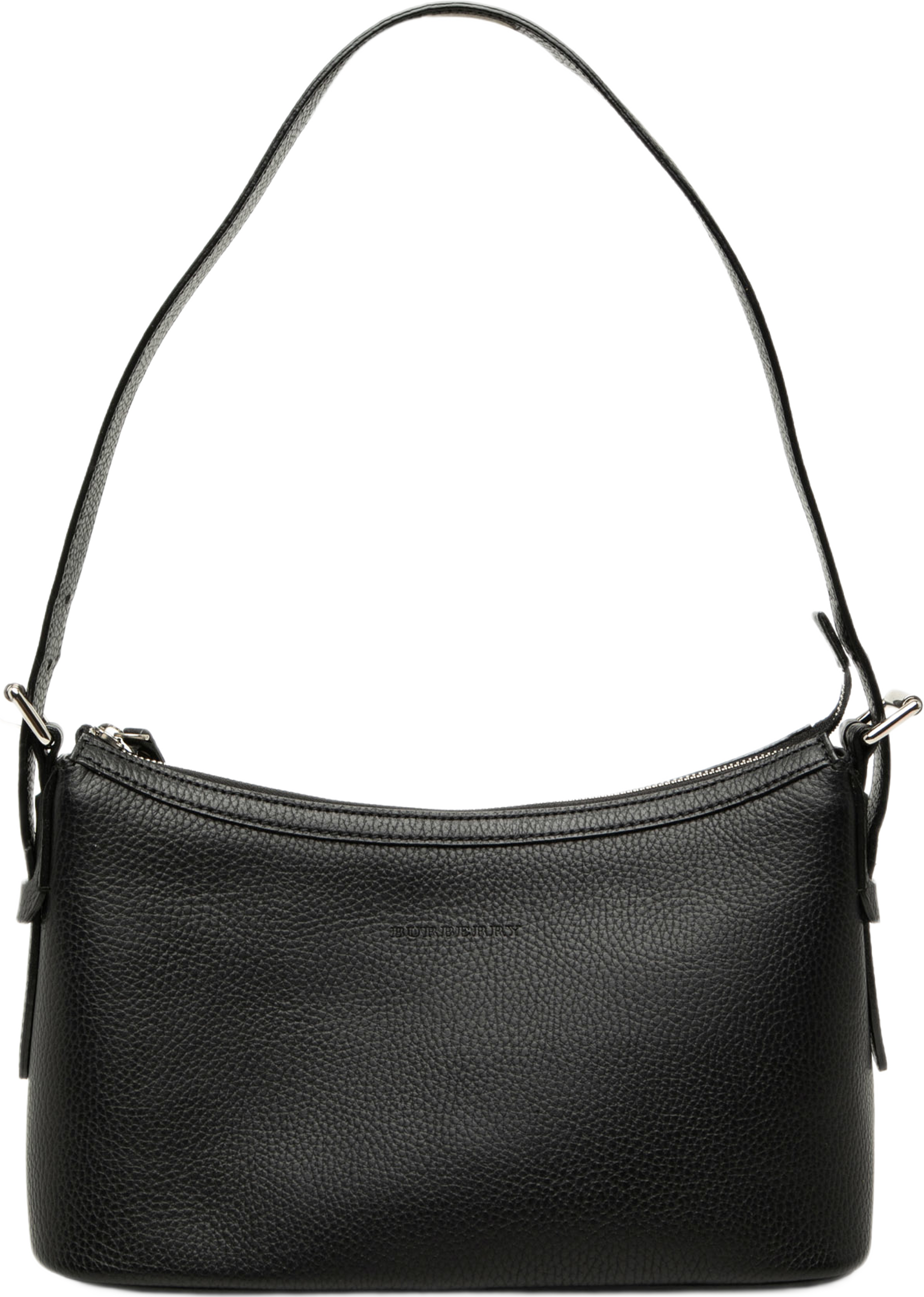 Burberry Leather Shoulder Bag, från Luxclusif, i färgen svart. Klicka för att öppna bilden i stort format