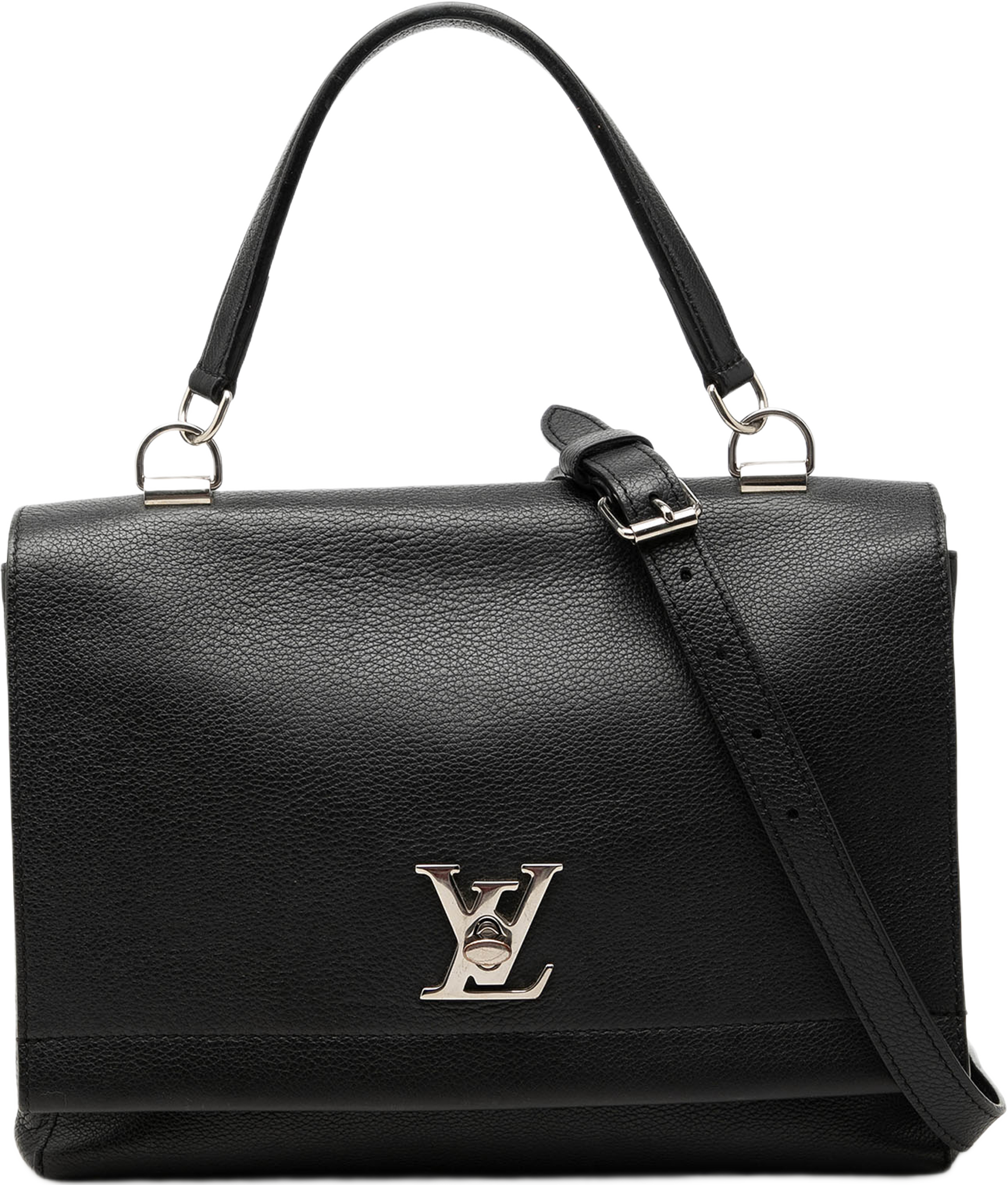 Louis Vuitton Leather Lockme Ii, från Luxclusif, i färgen svart. Klicka för att öppna bilden i stort format