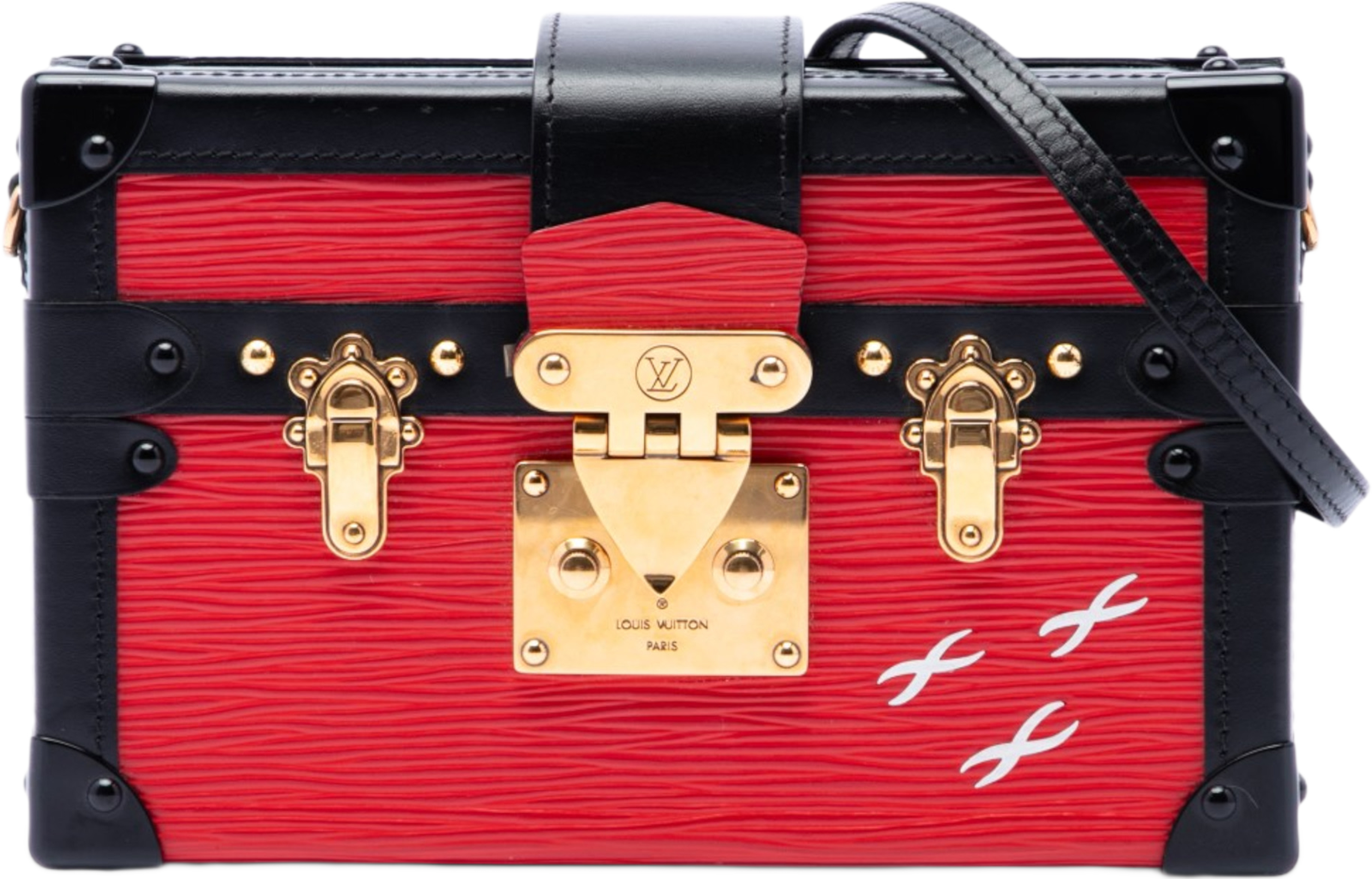 Louis Vuitton Epi Petit Malle, från Luxclusif, i färgen svart. Klicka för att öppna bilden i stort format