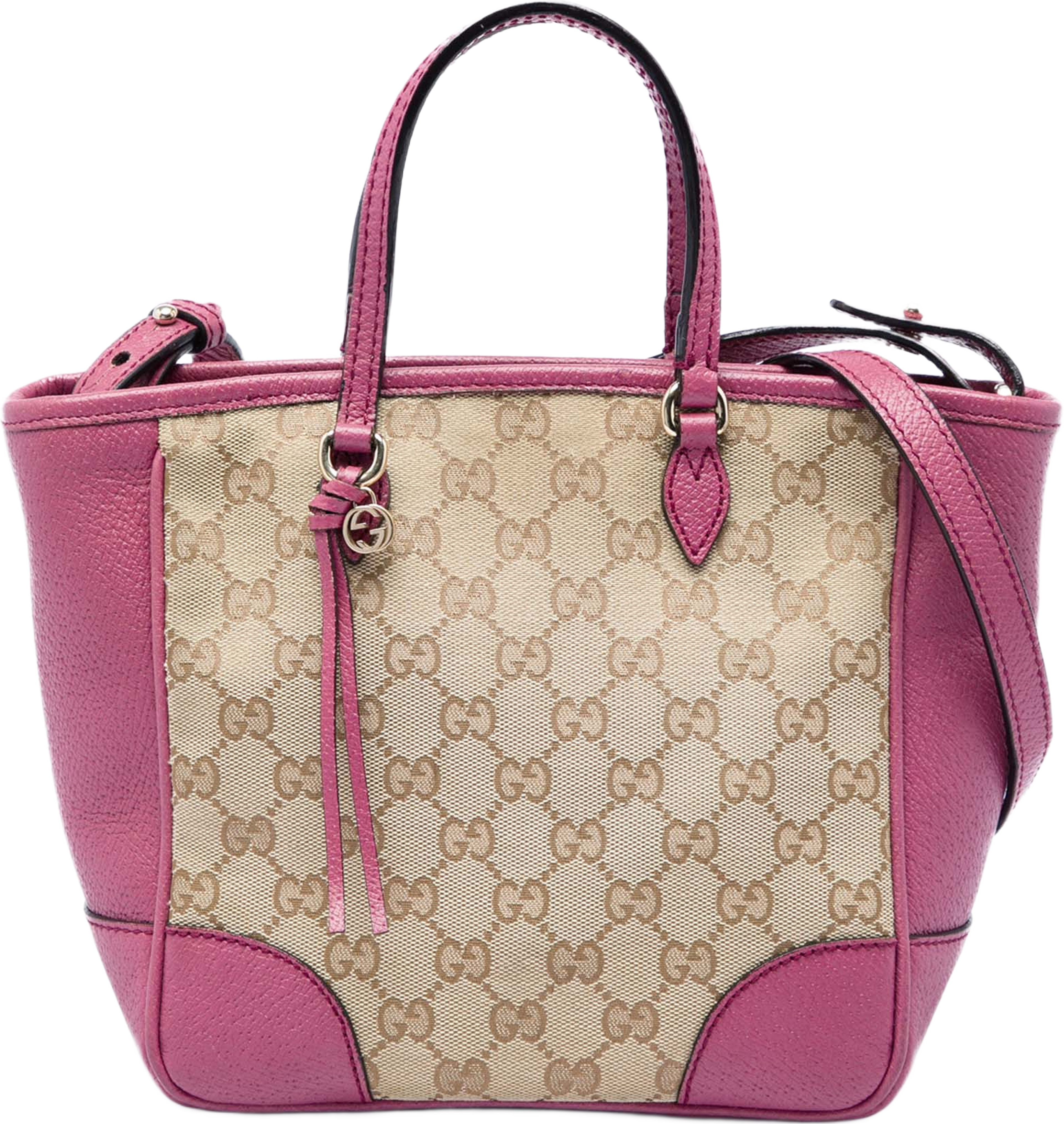 Gucci Small Gg Canvas Bree Satchel, från Luxclusif, i färgen beige. Klicka för att öppna bilden i stort format