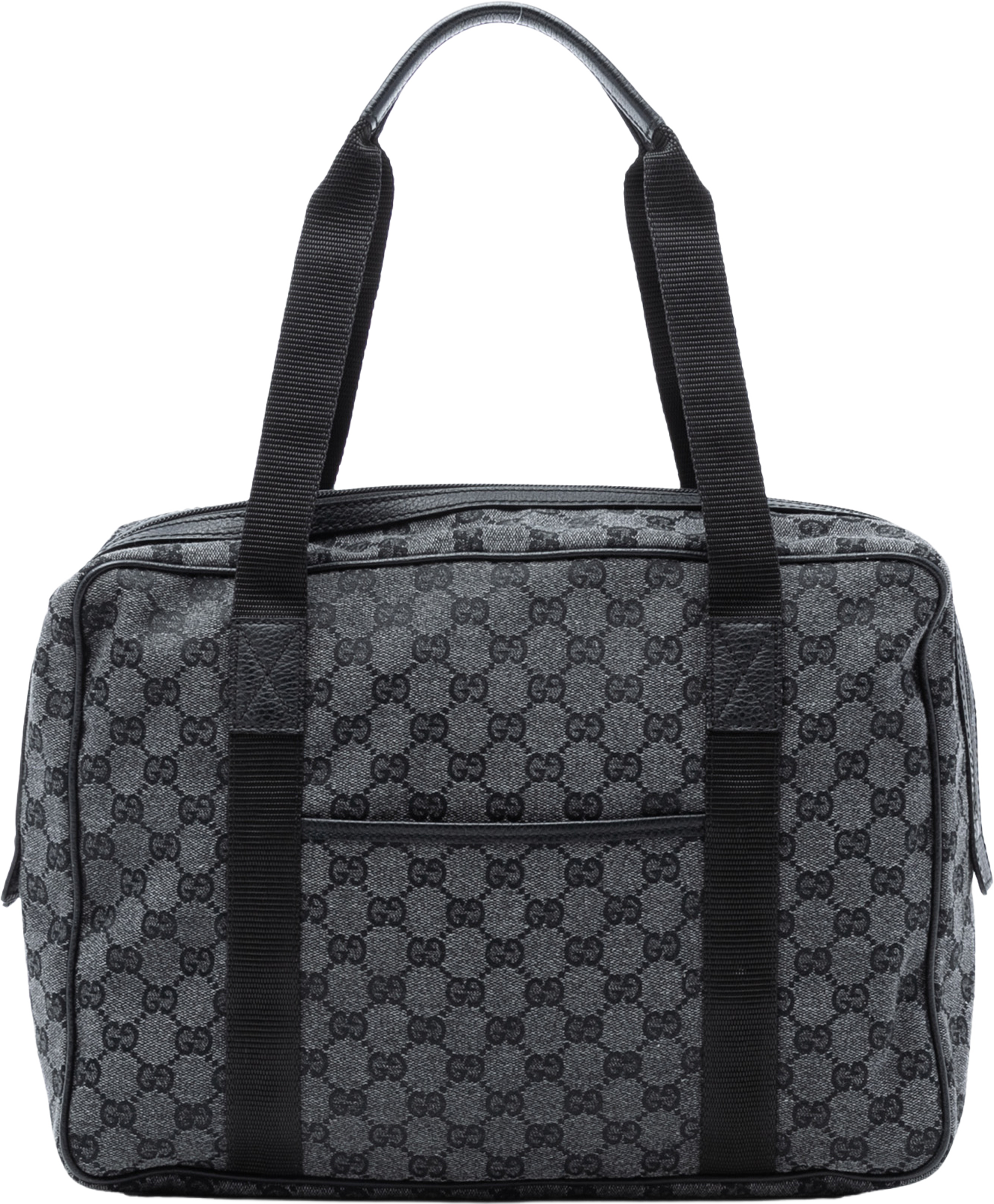 Gucci Gg Canvas Business Bag, från Luxclusif, i färgen dark gray. Klicka för att öppna bilden i stort format