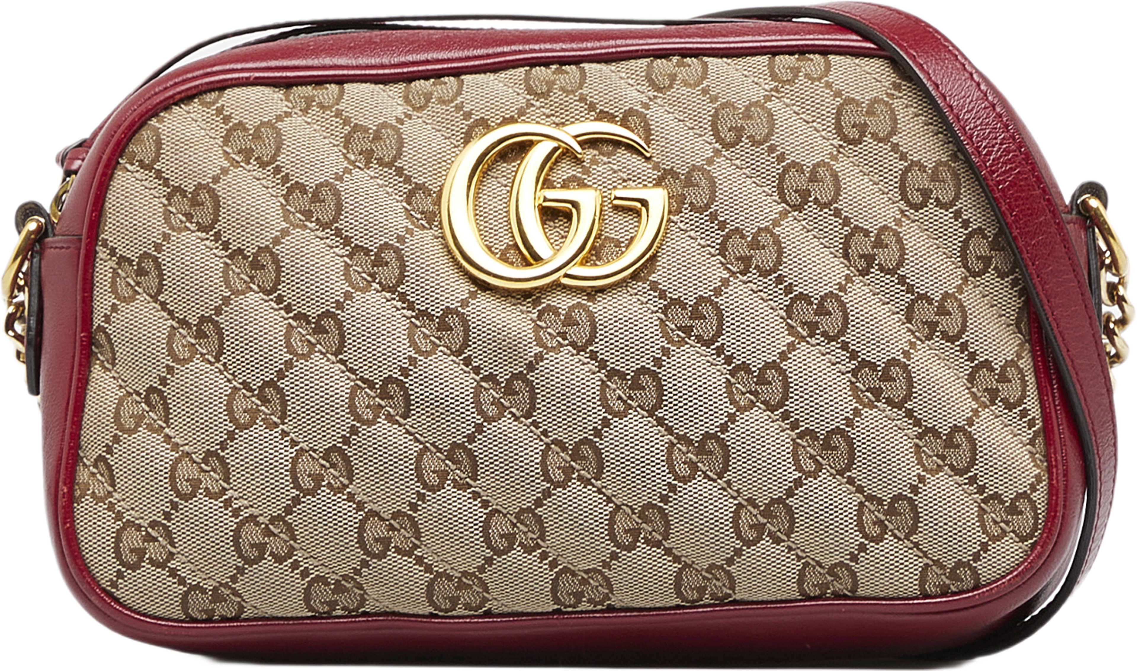 Gucci Small Gg Canvas Marmont Crossbody