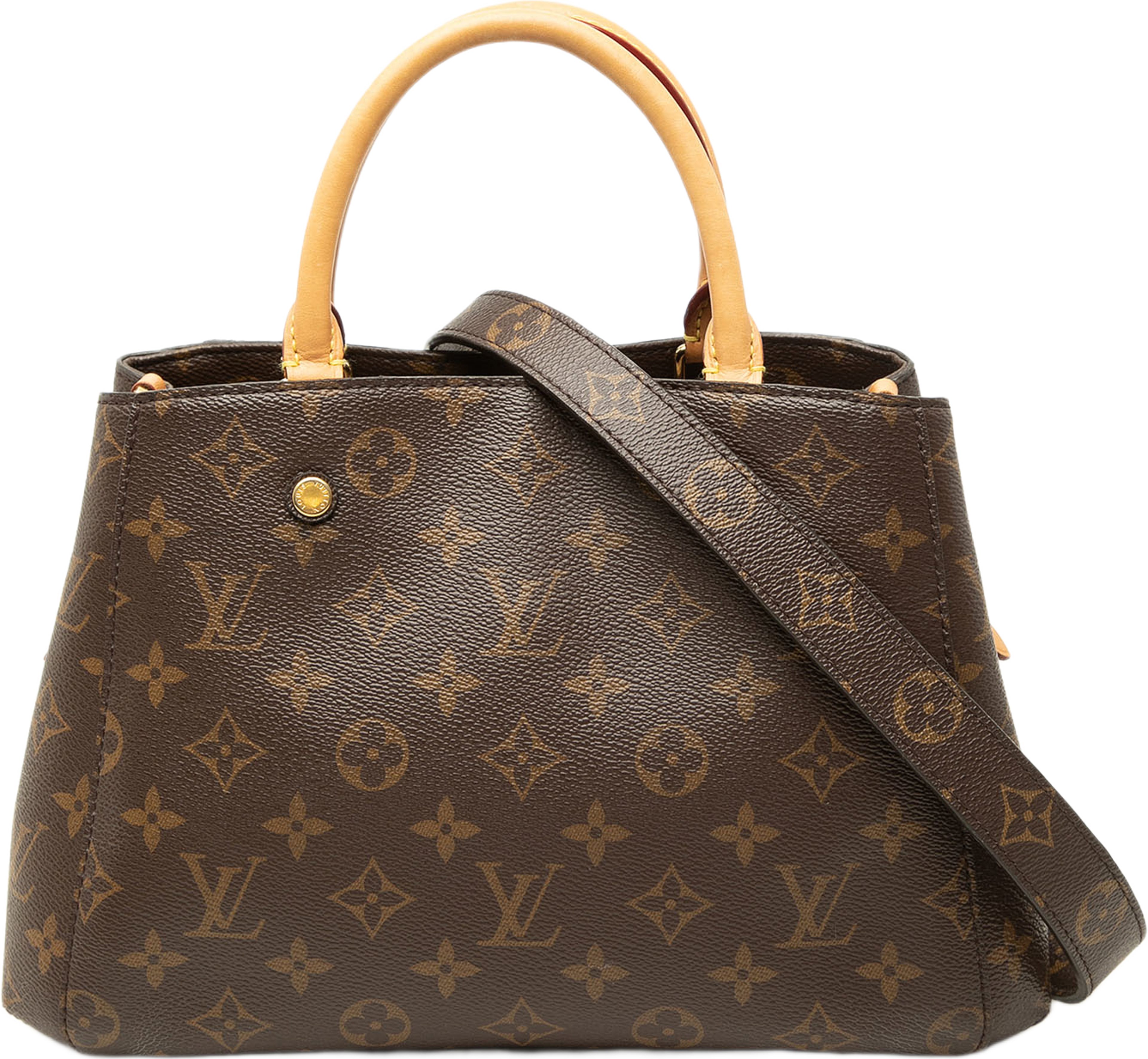 Louis Vuitton Monogram Montaigne Bb, från Luxclusif, i färgen brun. Klicka för att öppna bilden i stort format