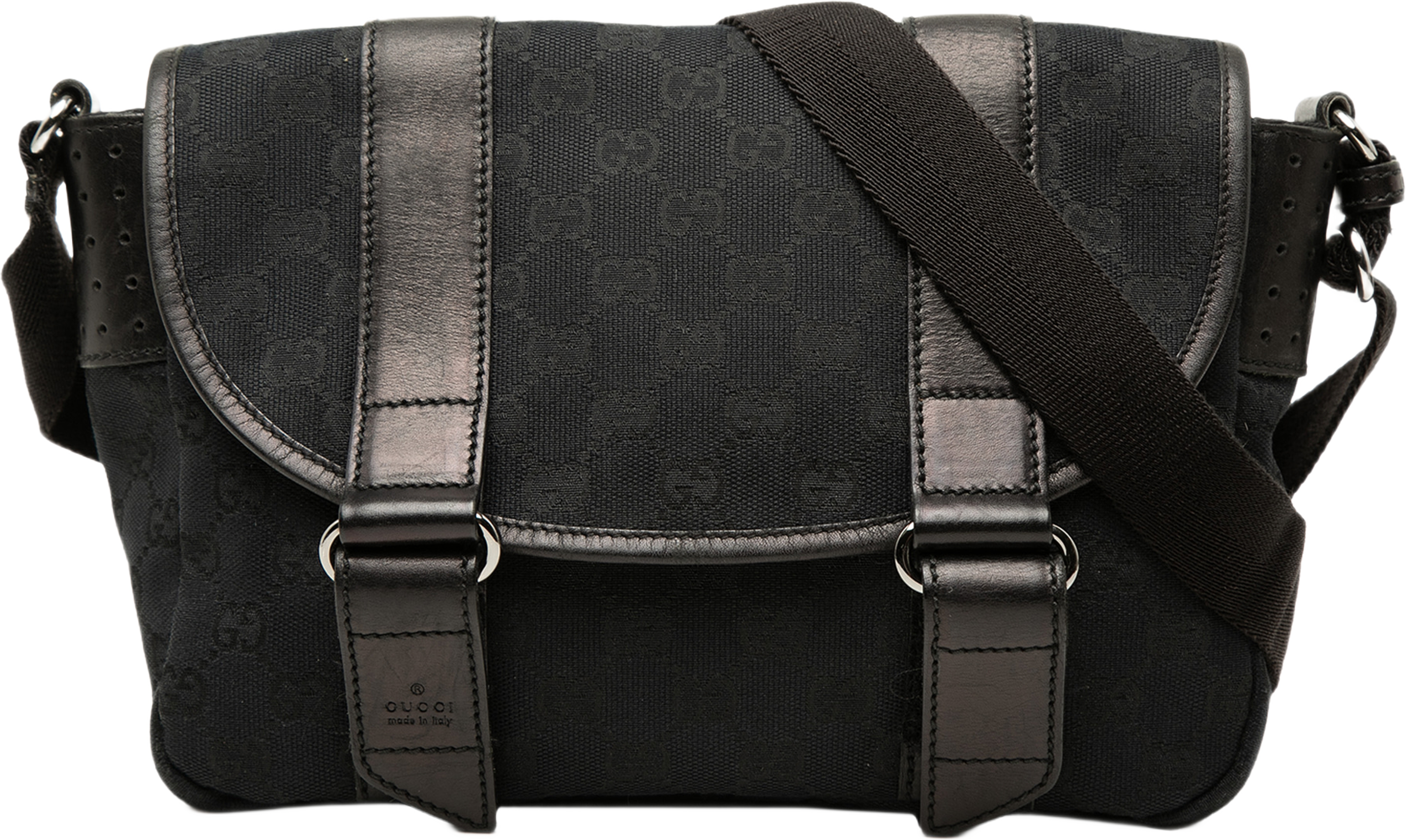 Gucci Gg Canvas Crossbody, från Luxclusif, i färgen svart. Klicka för att öppna bilden i stort format