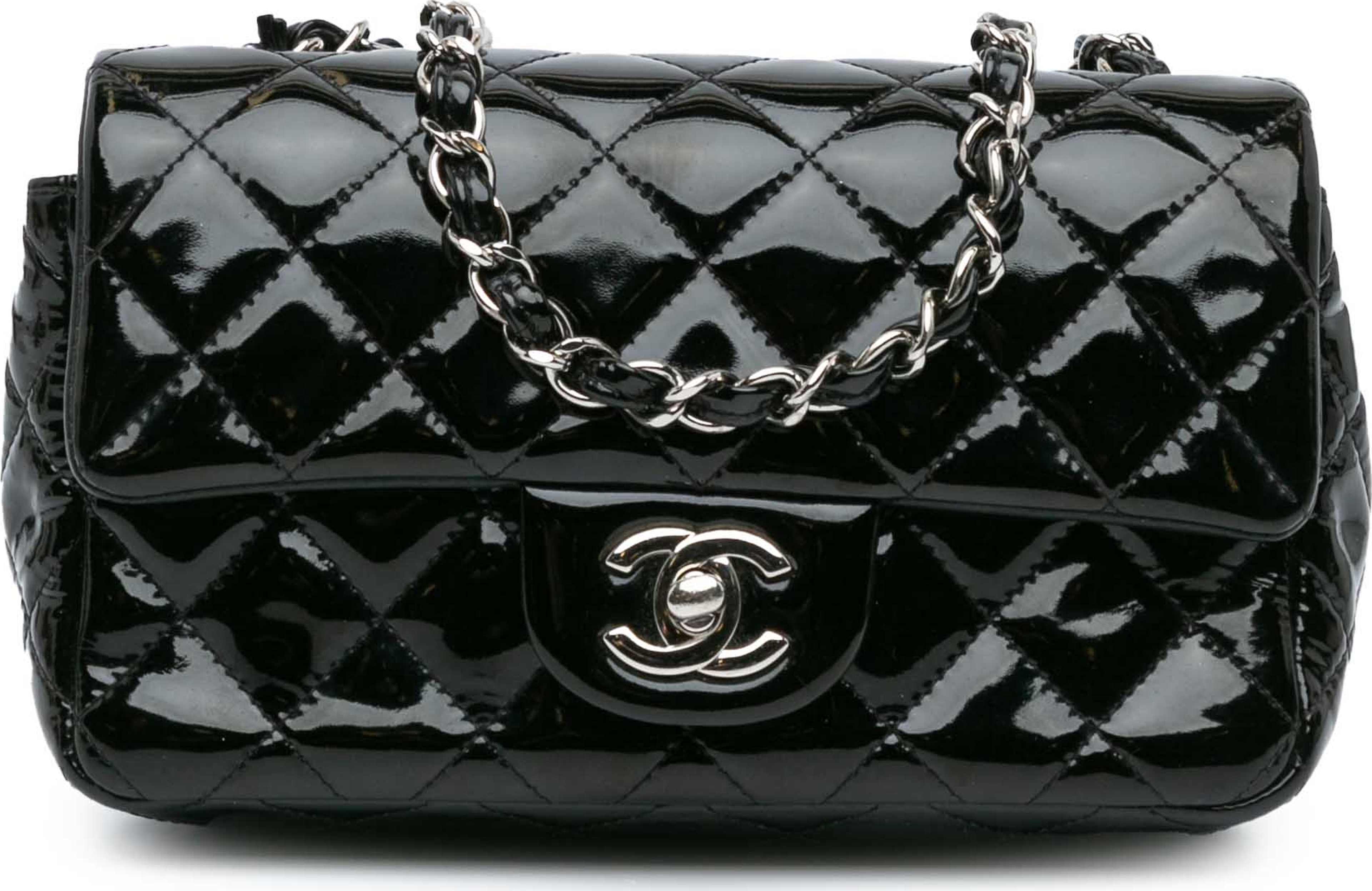 Chanel Mini Rectangular Classic Patent Single Flap