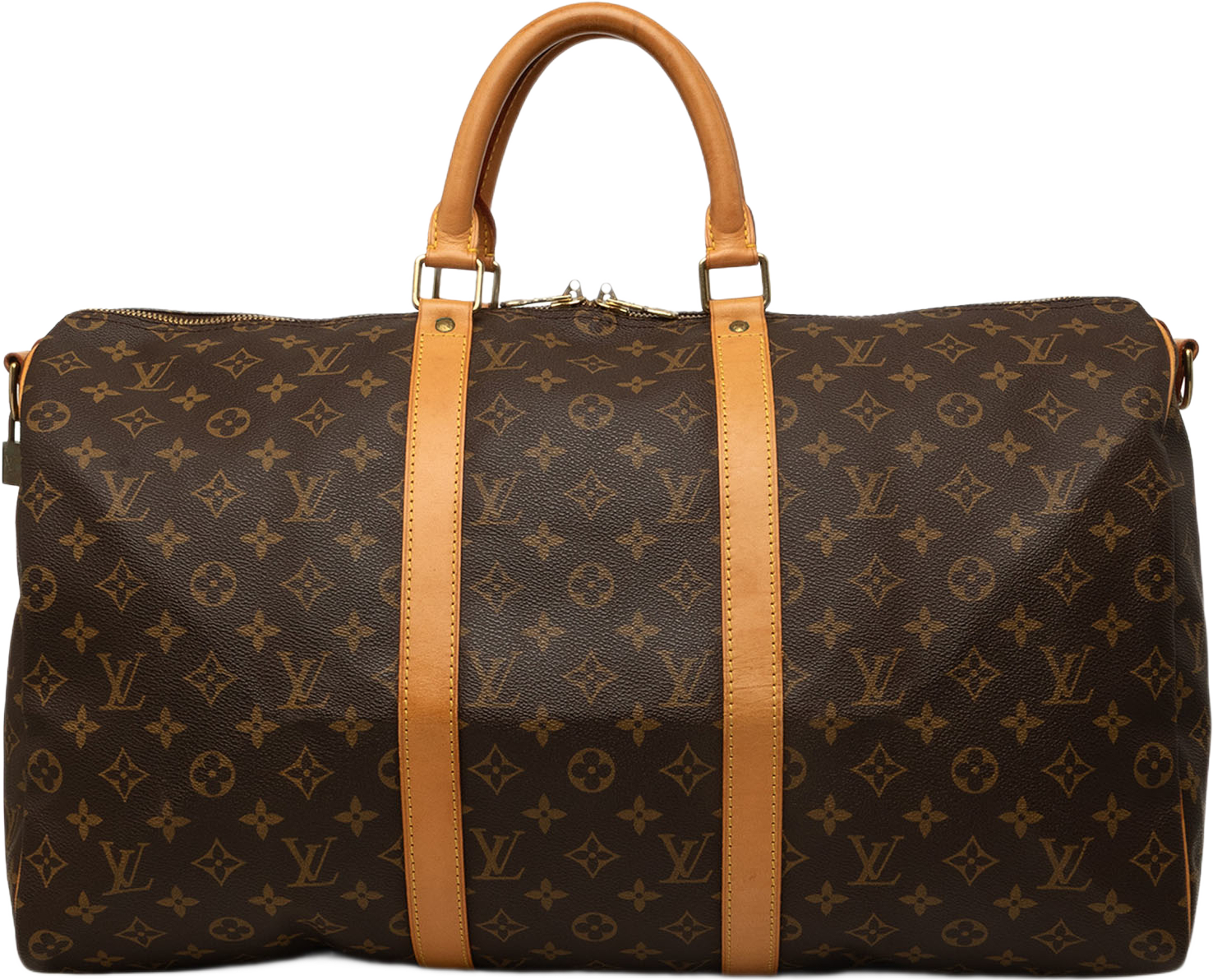 Louis Vuitton Monogram Keepall Bandouliere 50, från Luxclusif, i färgen brun. Klicka för att öppna bilden i stort format