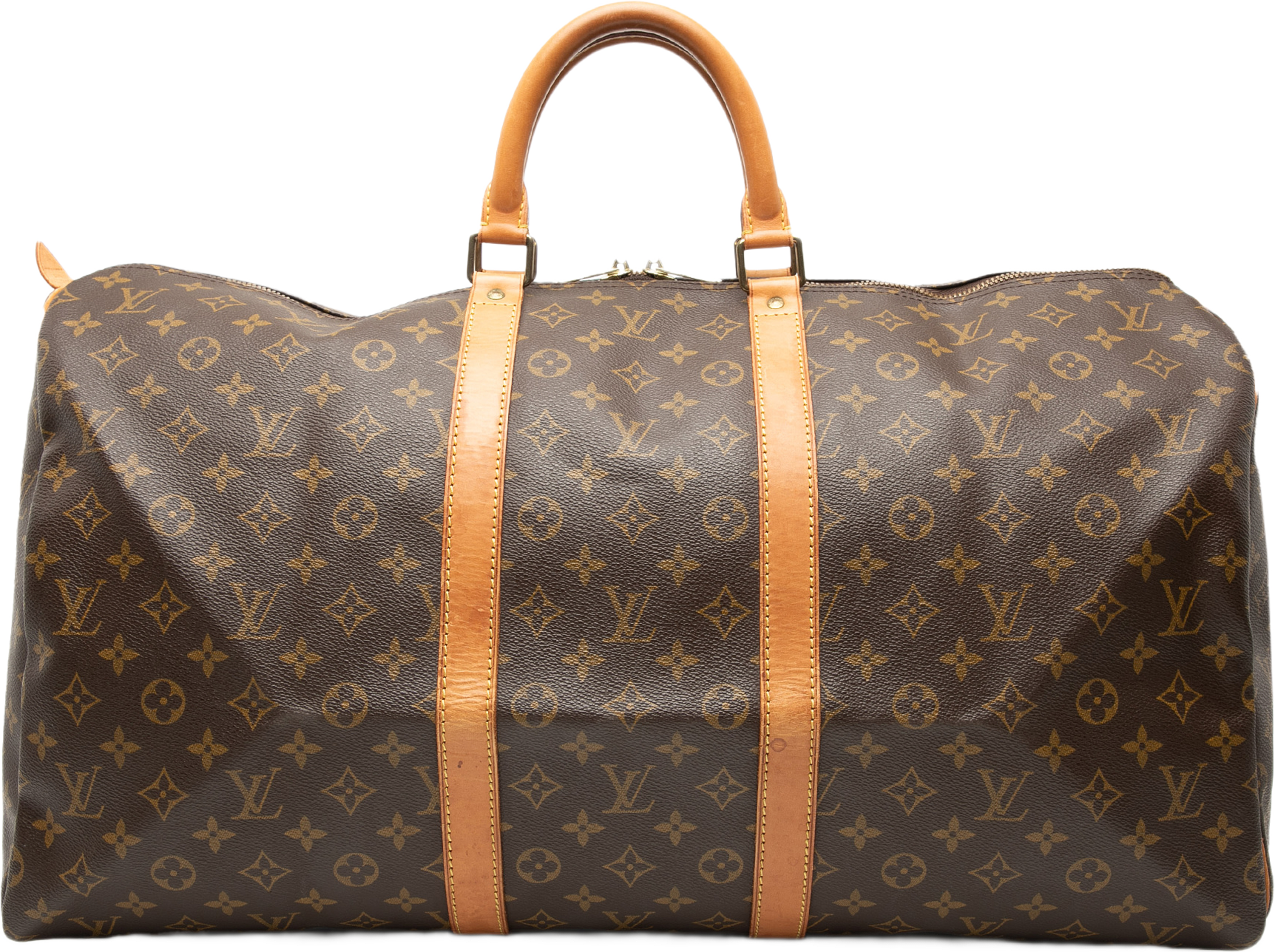 Louis Vuitton Monogram Keepall 55, från Luxclusif, i färgen brown. Klicka för att öppna bilden i stort format
