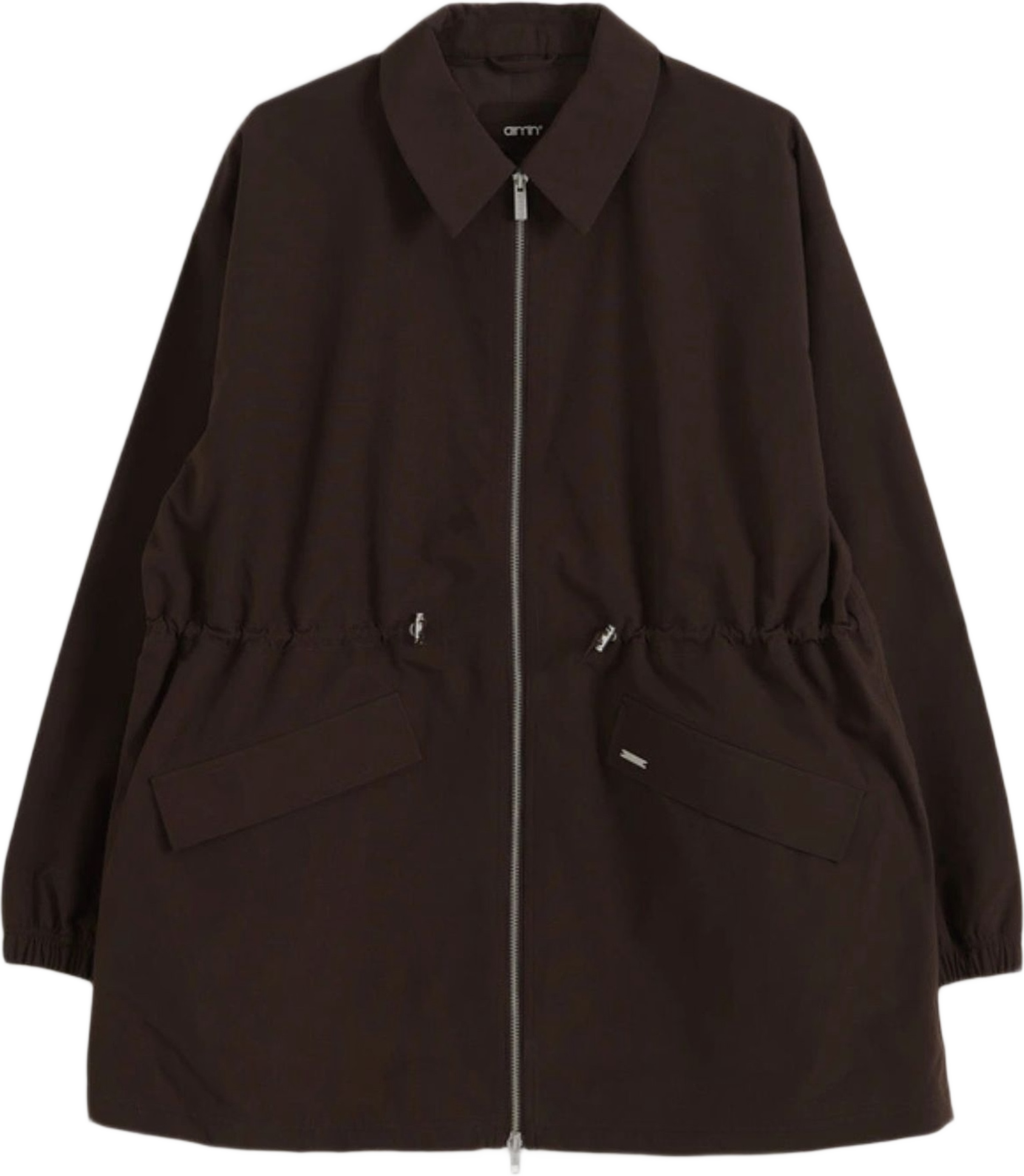 Waterproof Zip Jacket, från aim'n, i färgen chocolate. Klicka för att öppna bilden i stort format