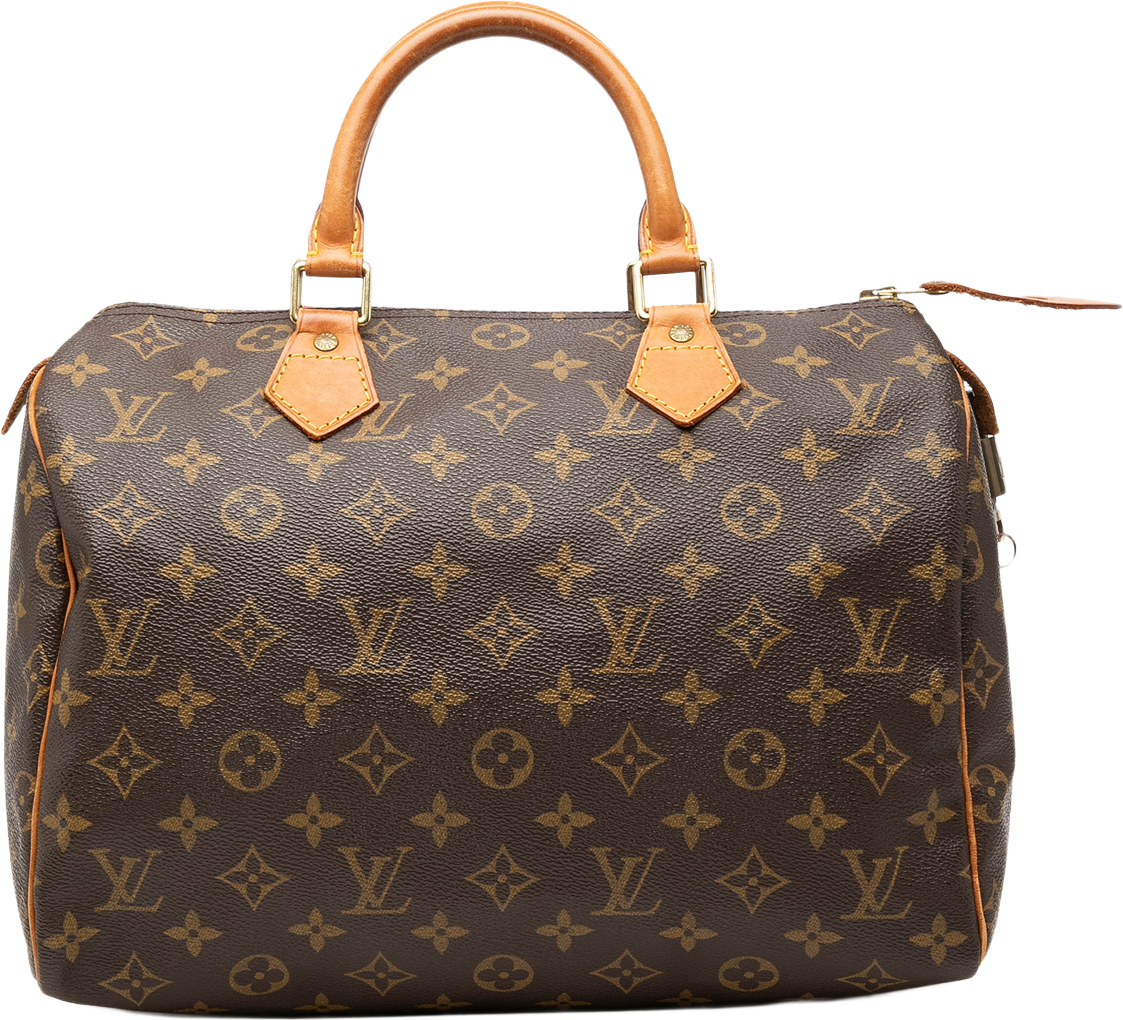 Louis Vuitton Monogram Speedy 30, från Luxclusif, i färgen brun. Klicka för att öppna bilden i stort format