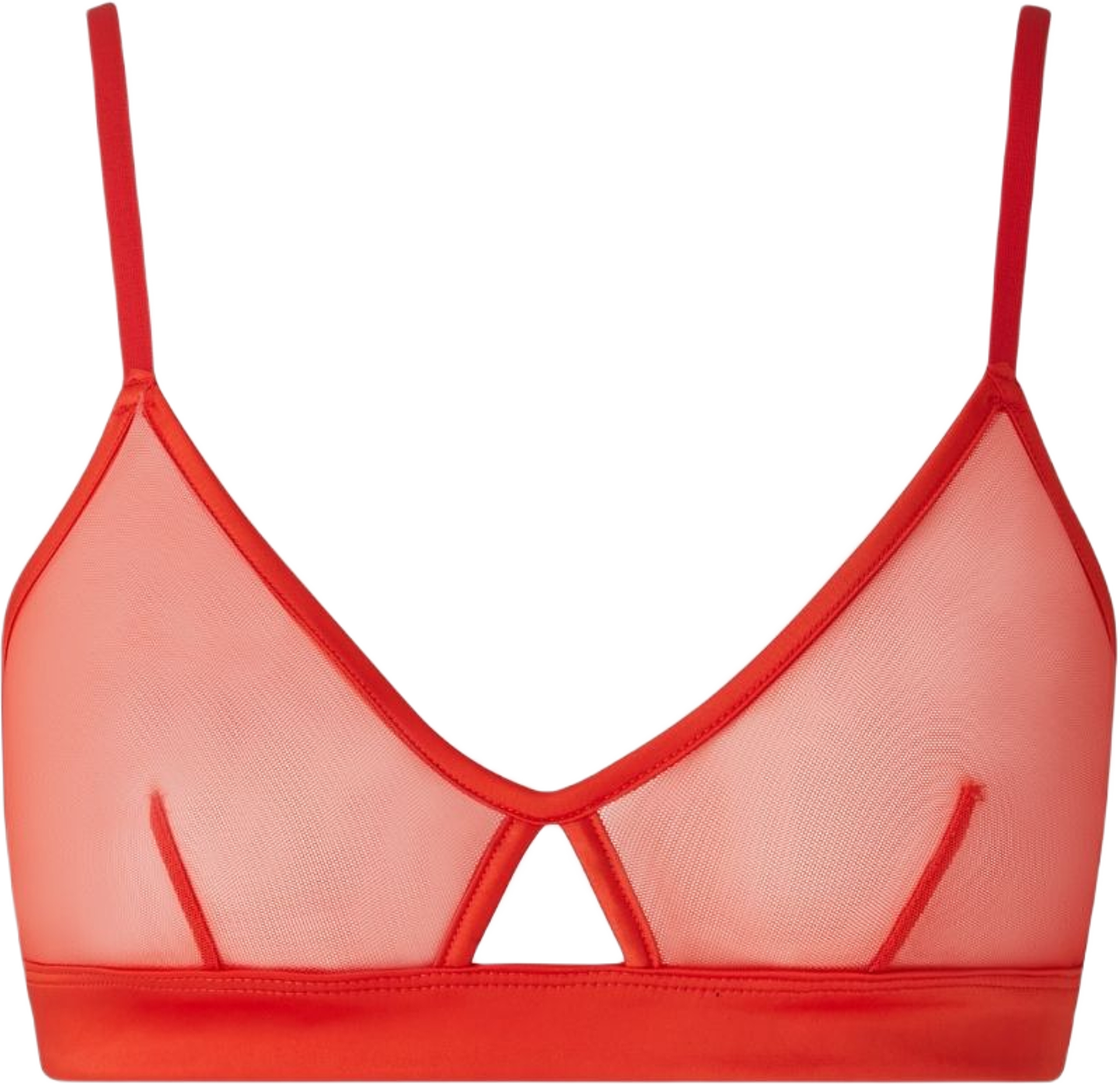 Mesh Cut-out Triangle Bralette
