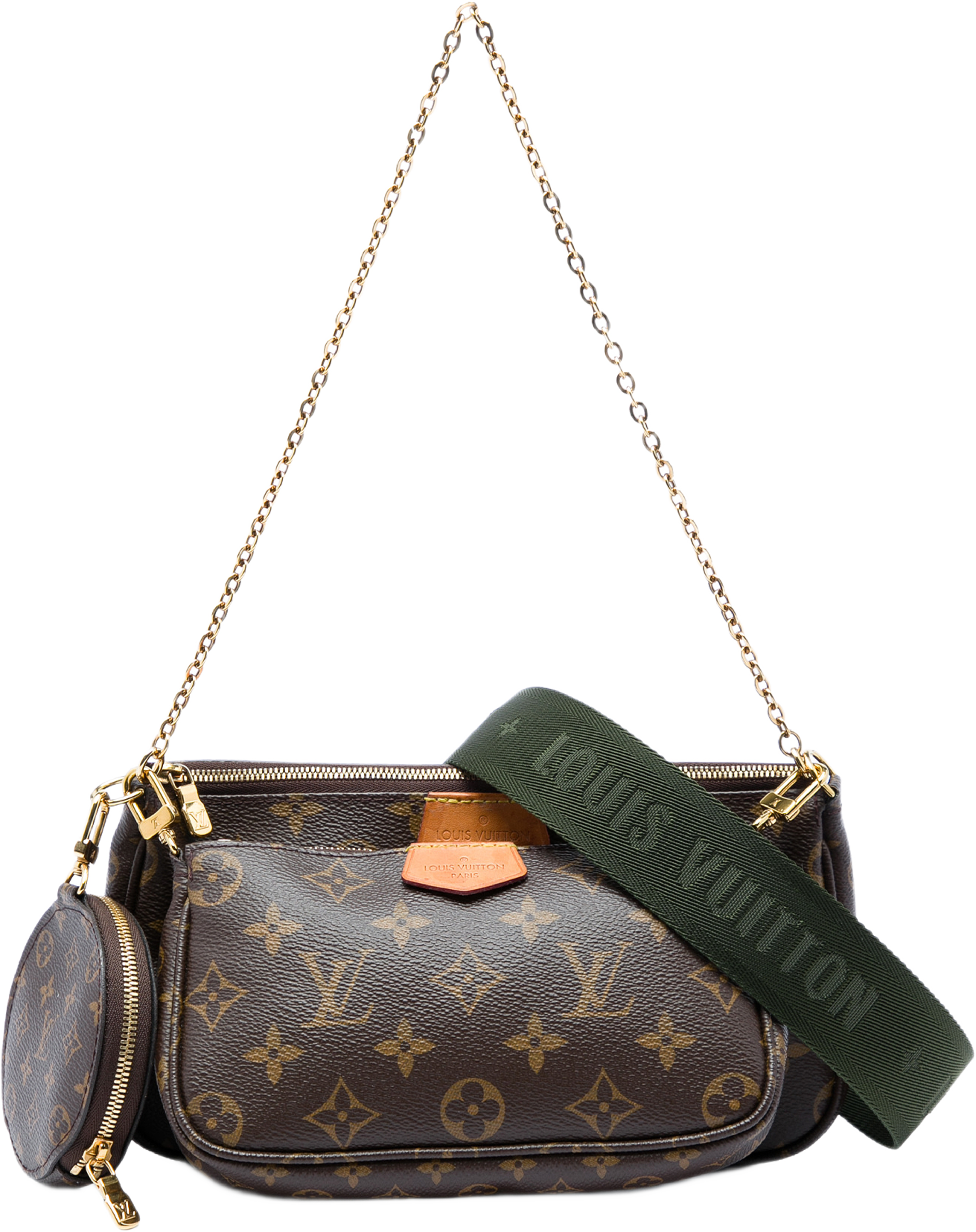 Louis Vuitton Monogram Multi Pochette Accessoires, från Luxclusif, i färgen brun. Klicka för att öppna bilden i stort format