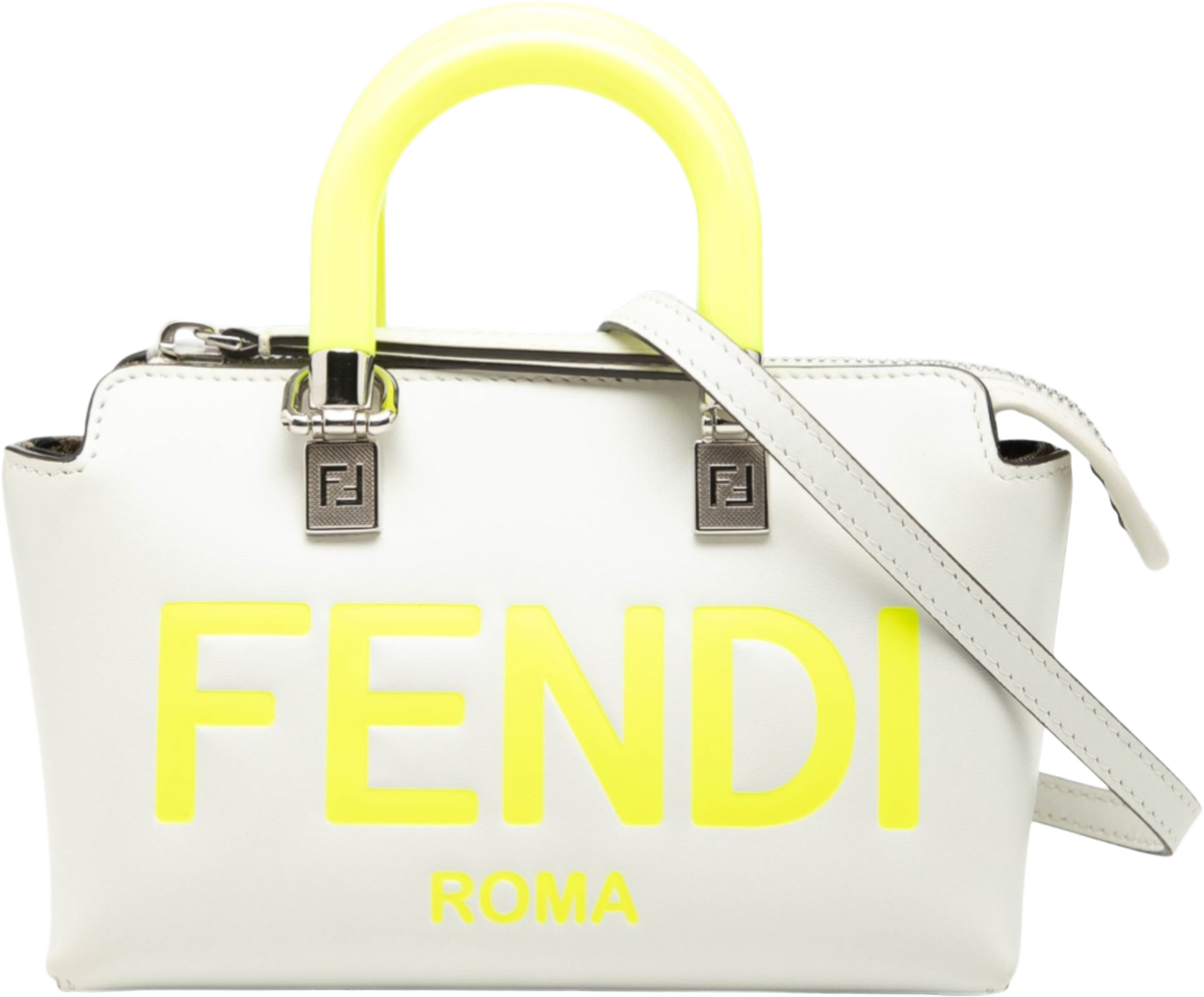 Fendi Mini Leather By The Way Roma Satchel, från Luxclusif, i färgen white. Klicka för att öppna bilden i stort format