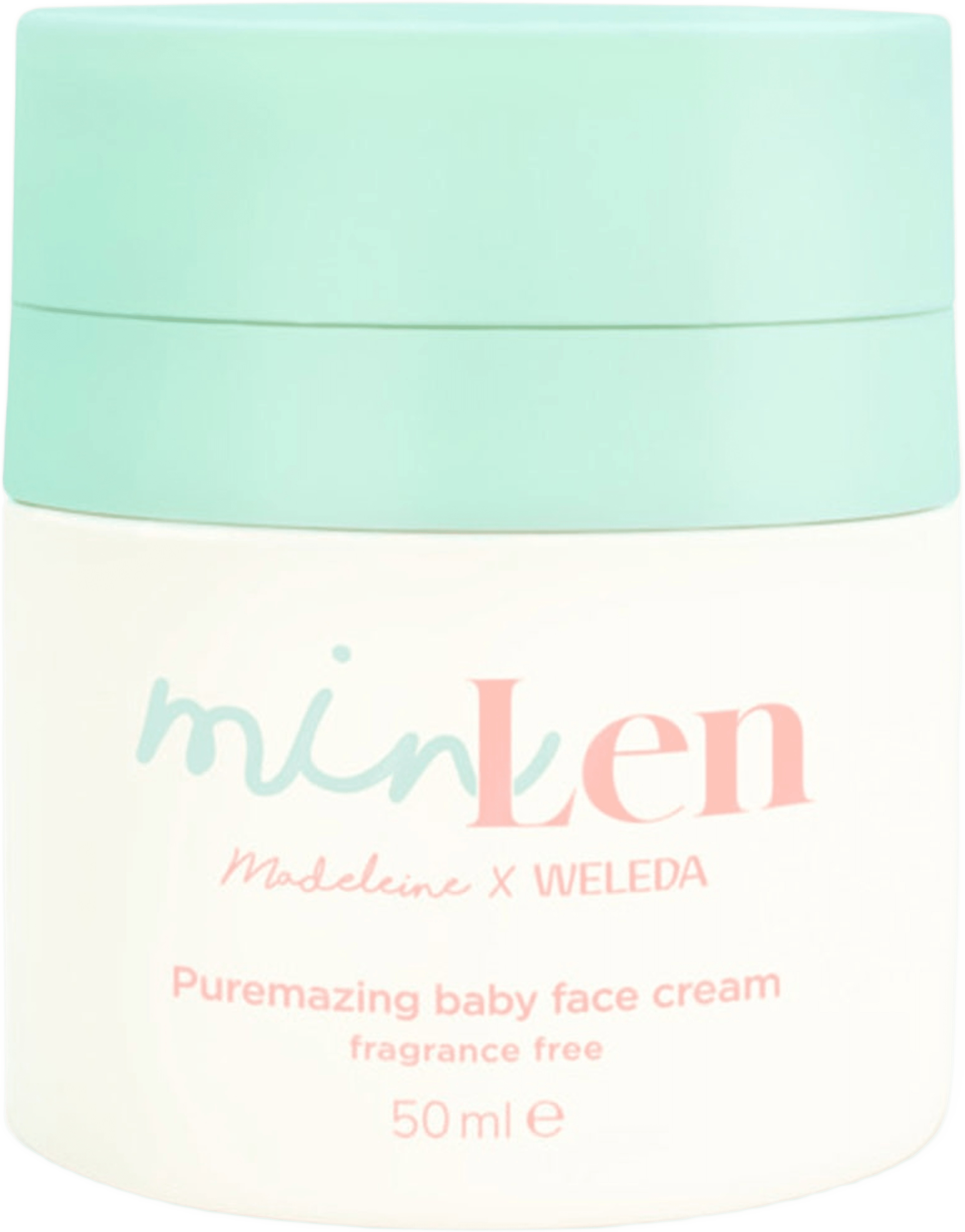 Puremazing Baby Face Cream, från minLen. Klicka för att öppna bilden i stort format