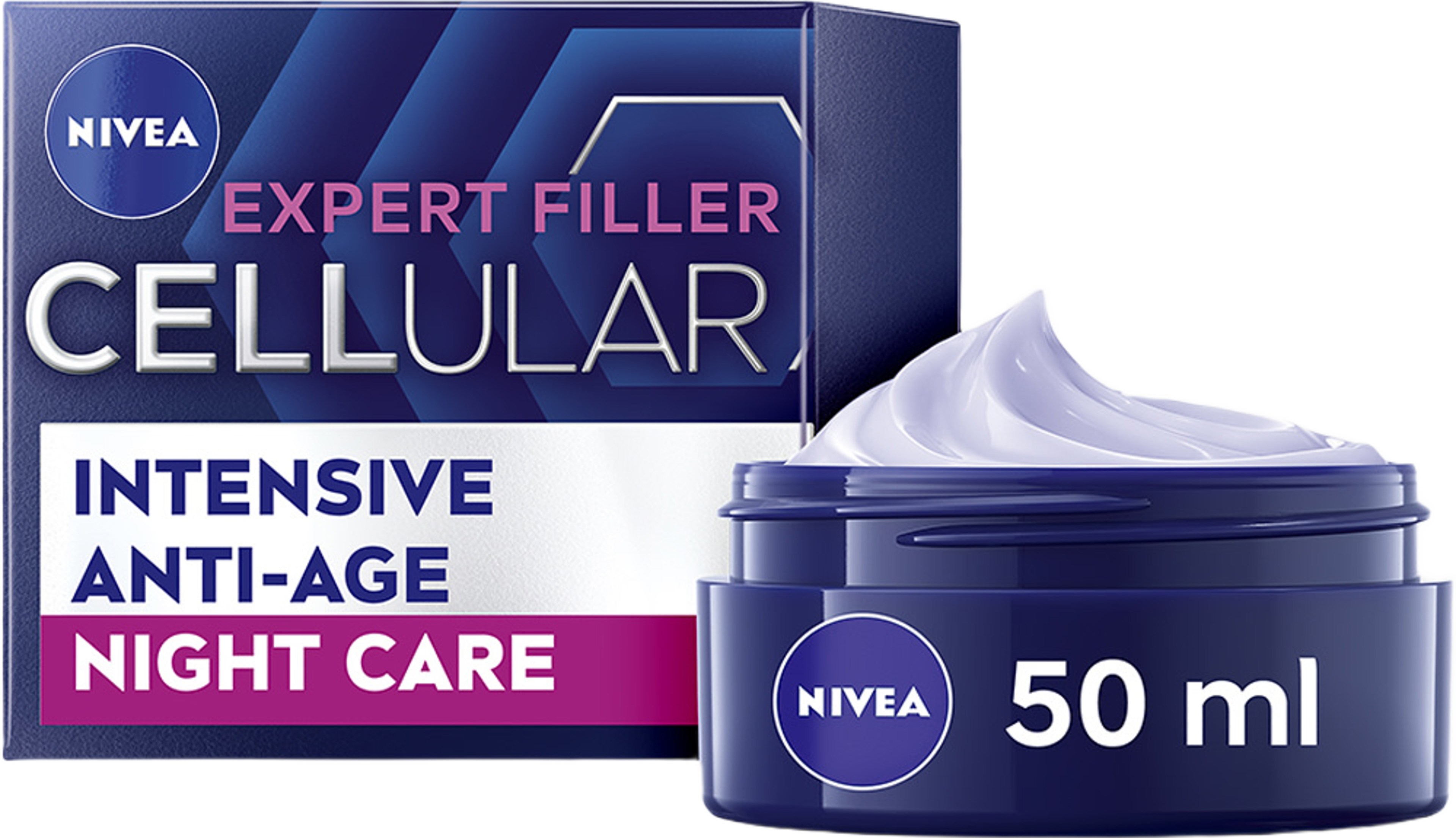 Nattkräm Hyaluron Cellular Filler Firming Night Cream 50 ml NIVEA