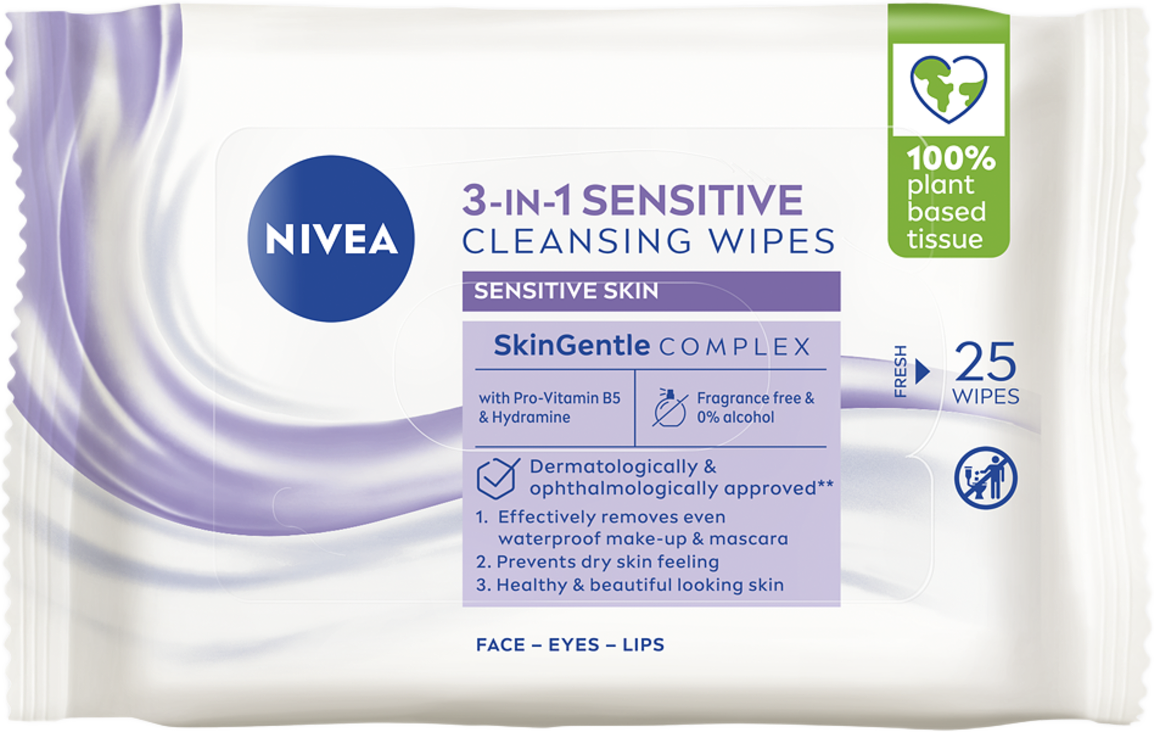 Ansiktsservetter Sensitive Cleansing Wipes 25 st NIVEA