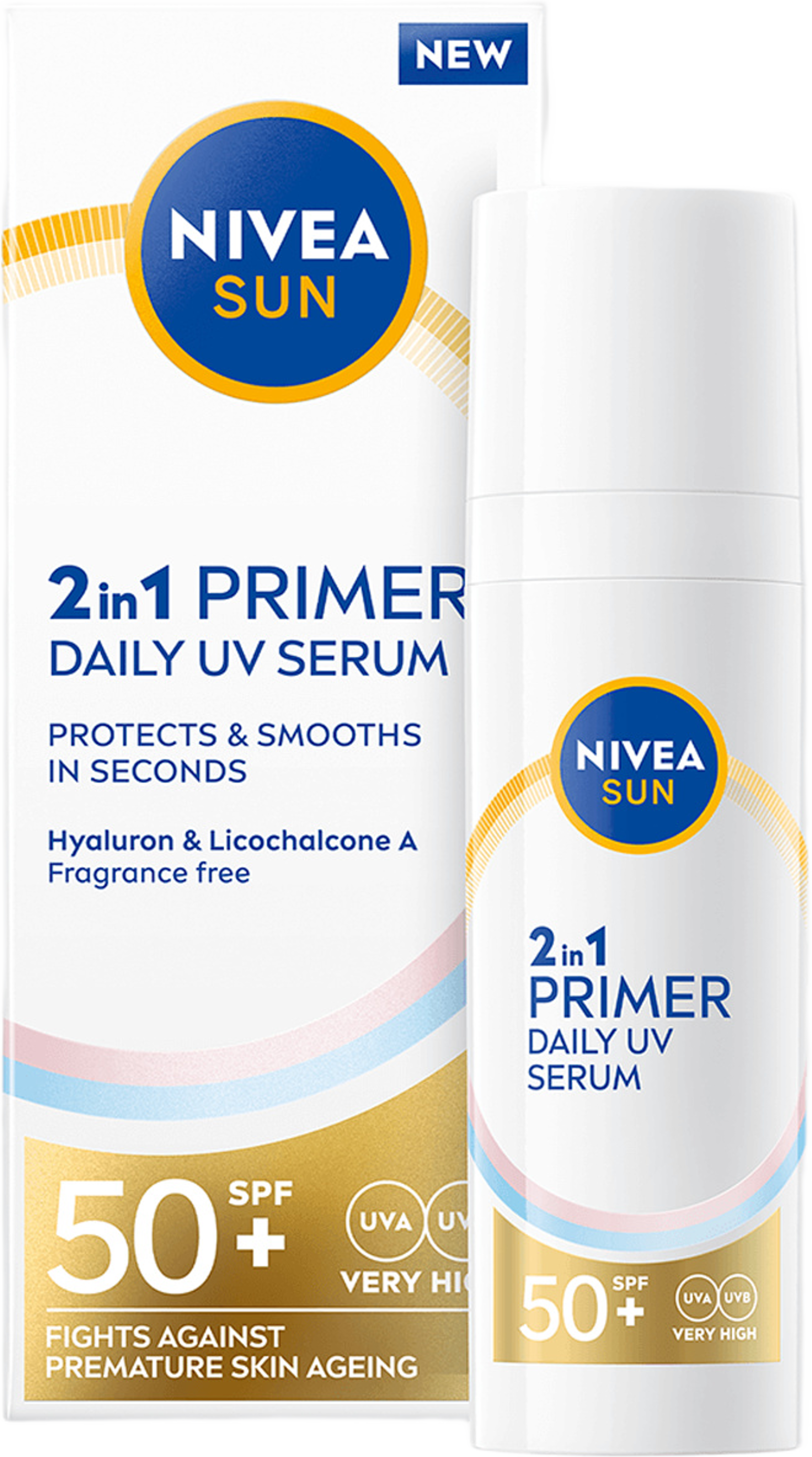 Solkräm ansikte UV Face 2in1 Daily Serum SPF50+