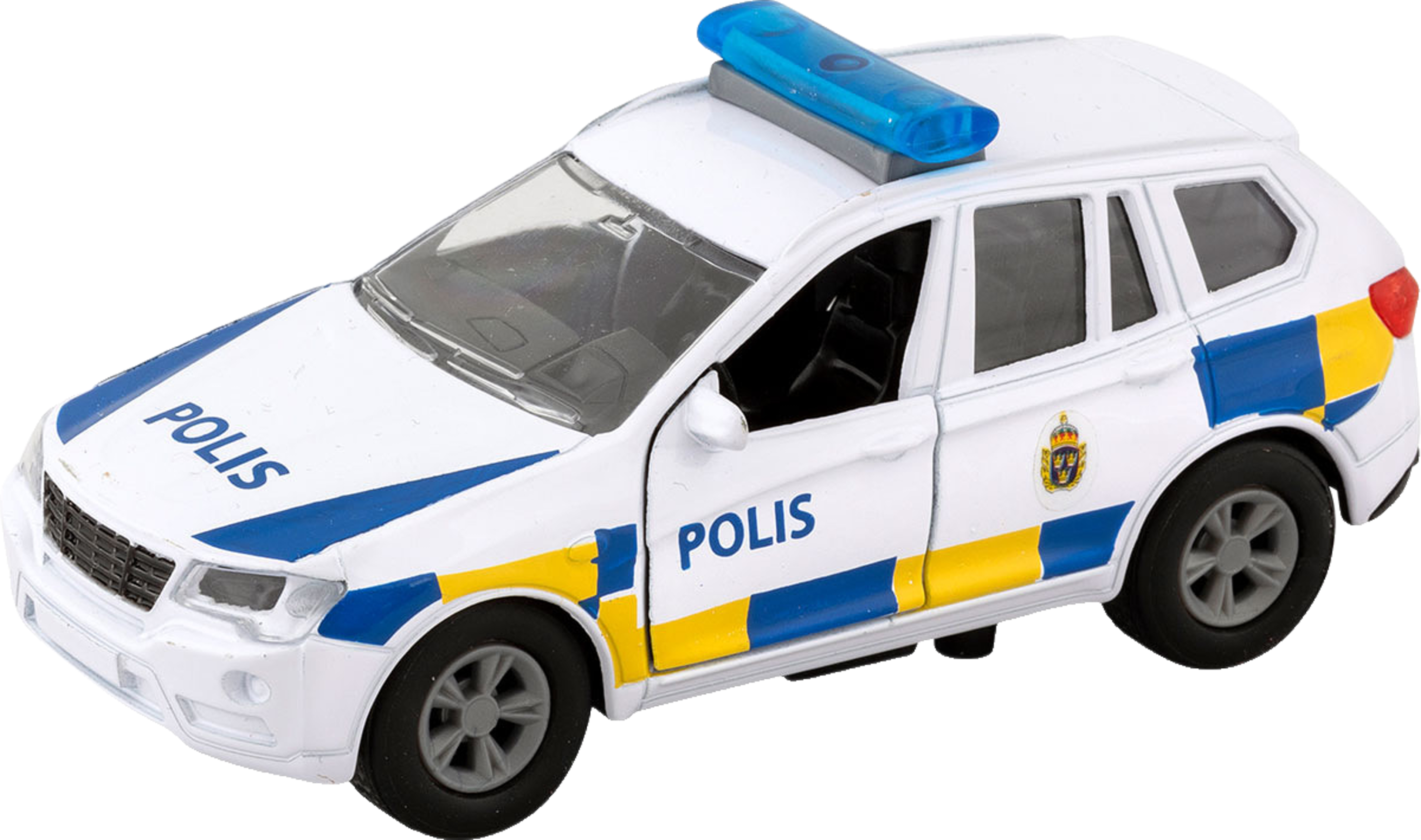 Svensk Polisbil m. ljud och ljus
