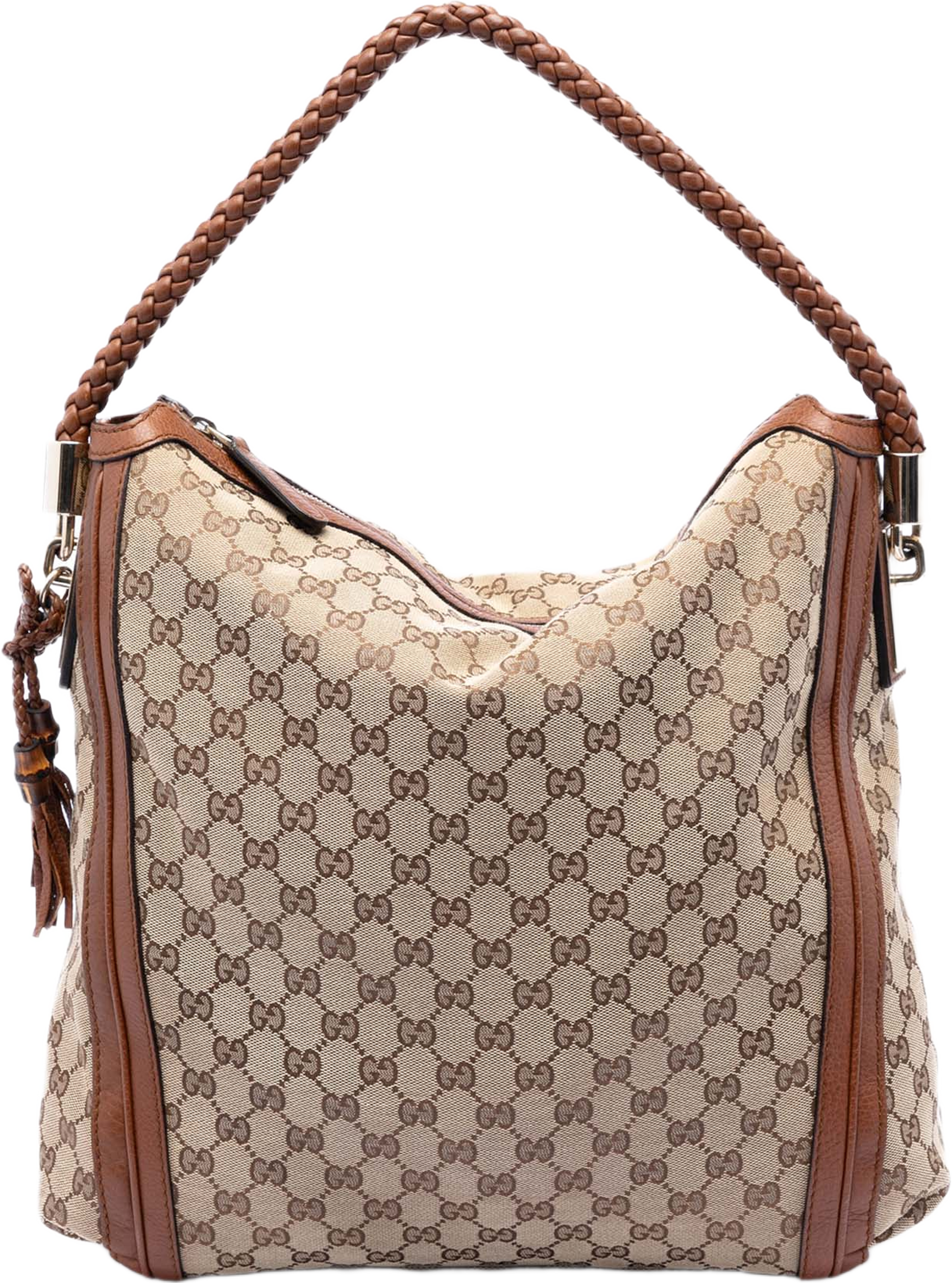 Gucci Large Gg Canvas Bella Tote, från Luxclusif, i färgen beige. Klicka för att öppna bilden i stort format