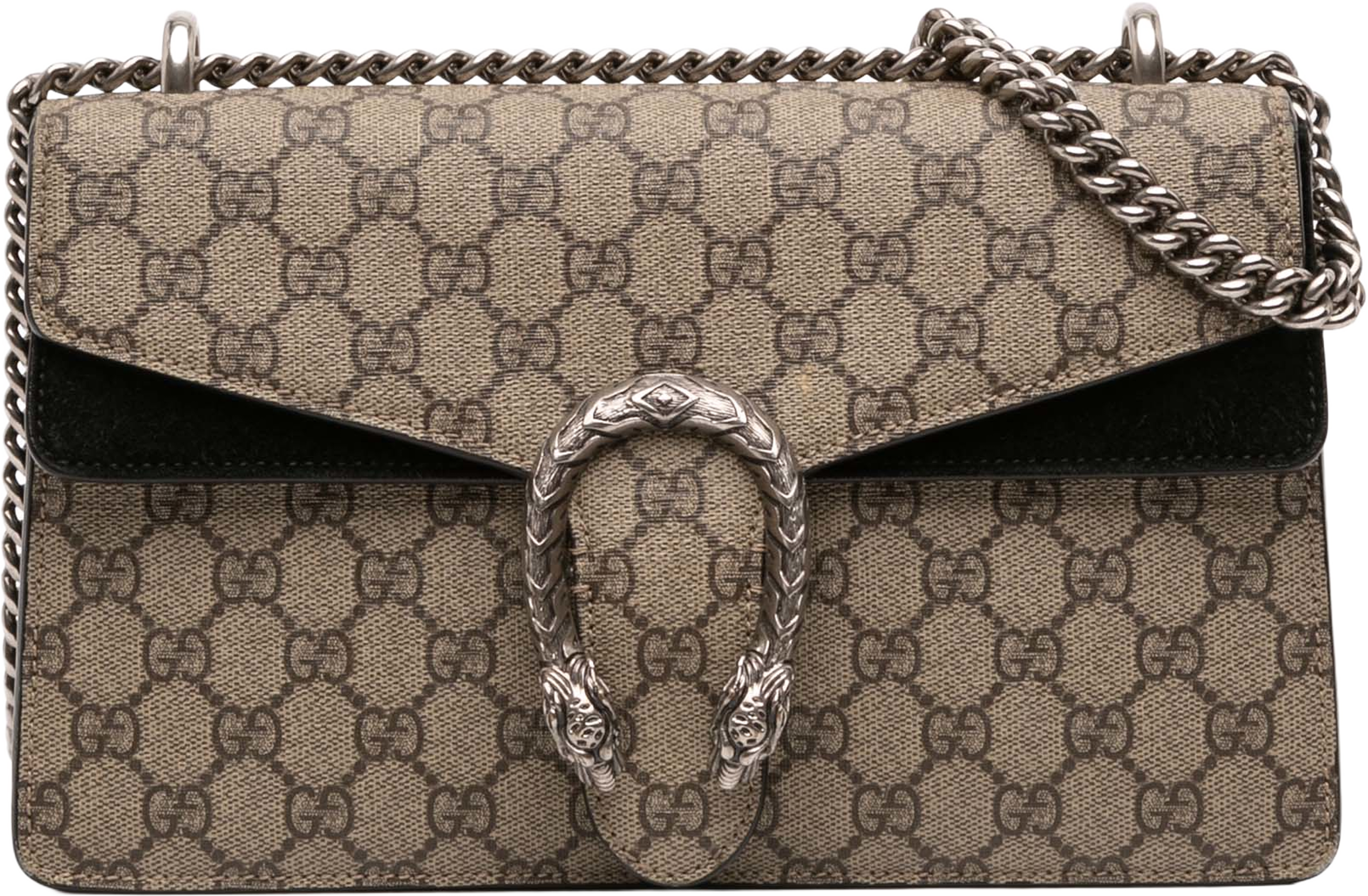 Gucci Medium Gg Supreme Dionysus Shoulder Bag, från Luxclusif, i färgen beige. Klicka för att öppna bilden i stort format