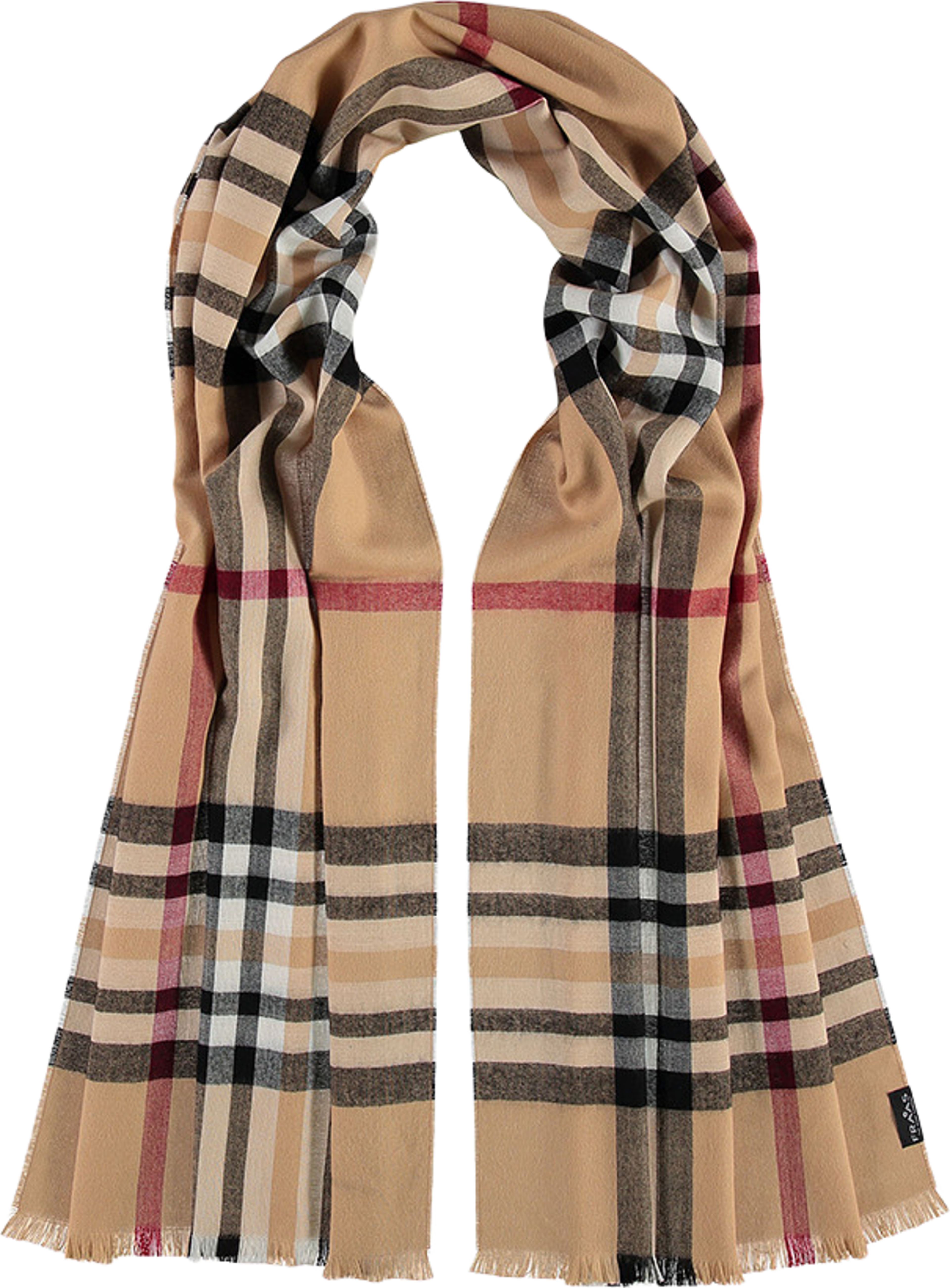 Scarf Check Print, 60x200 cm