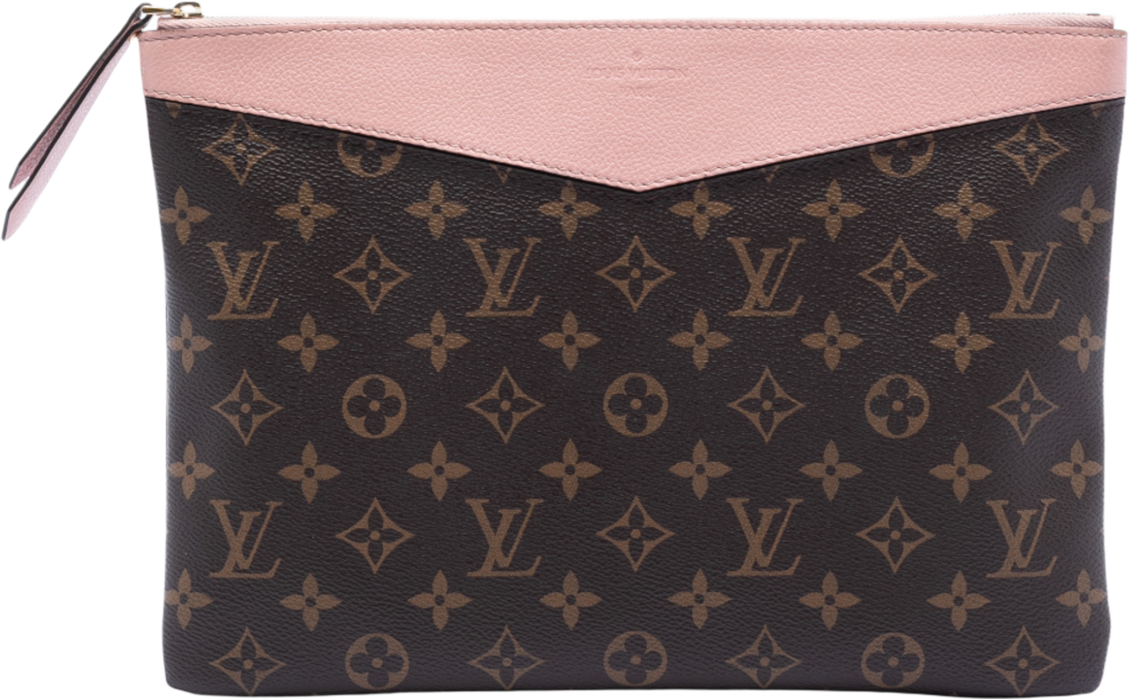 Louis Vuitton Monogram Daily Pouch, från Luxclusif, i färgen brown. Klicka för att öppna bilden i stort format