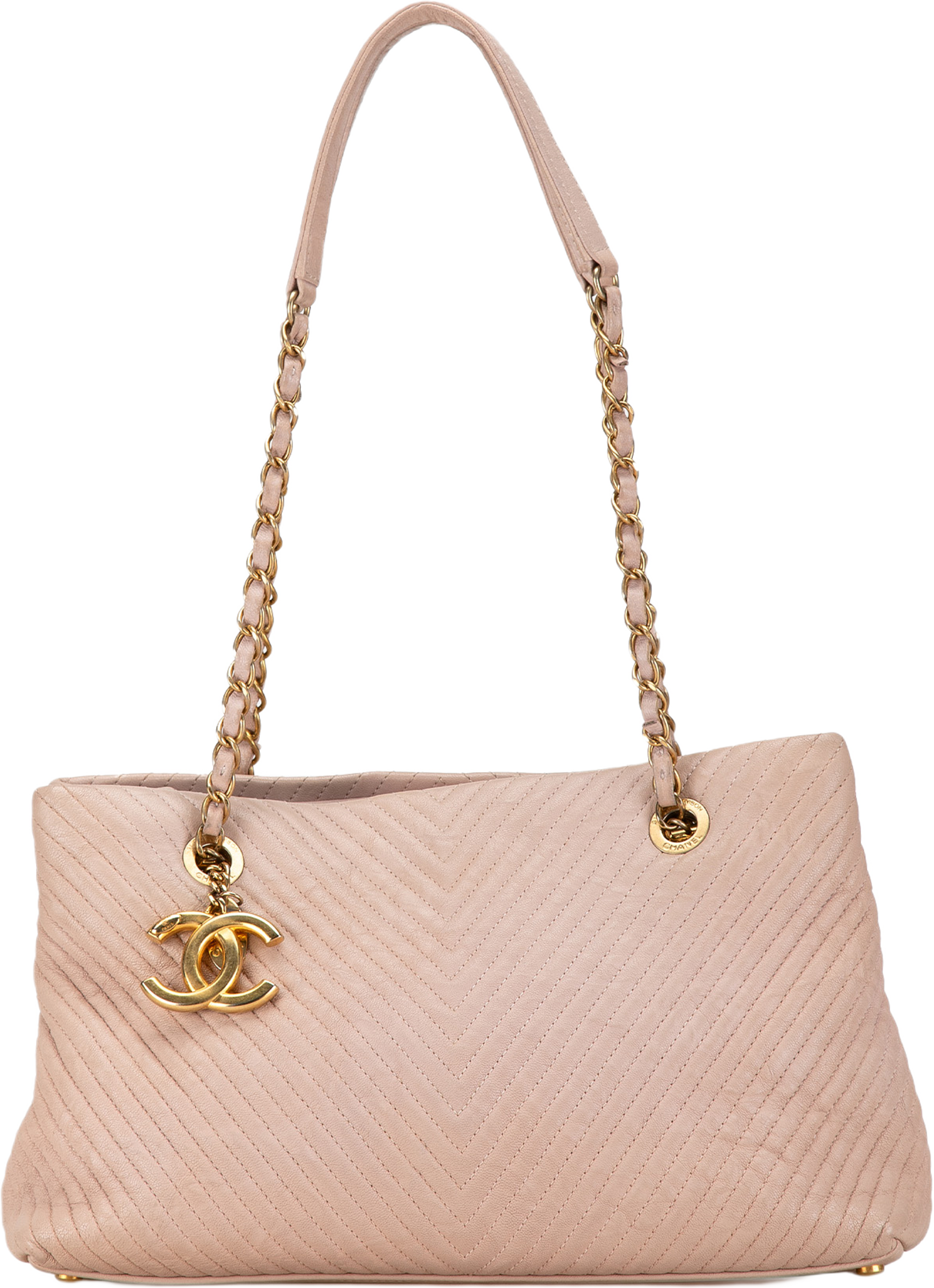 Chanel Large Chevron Calfskin Surpique Tote