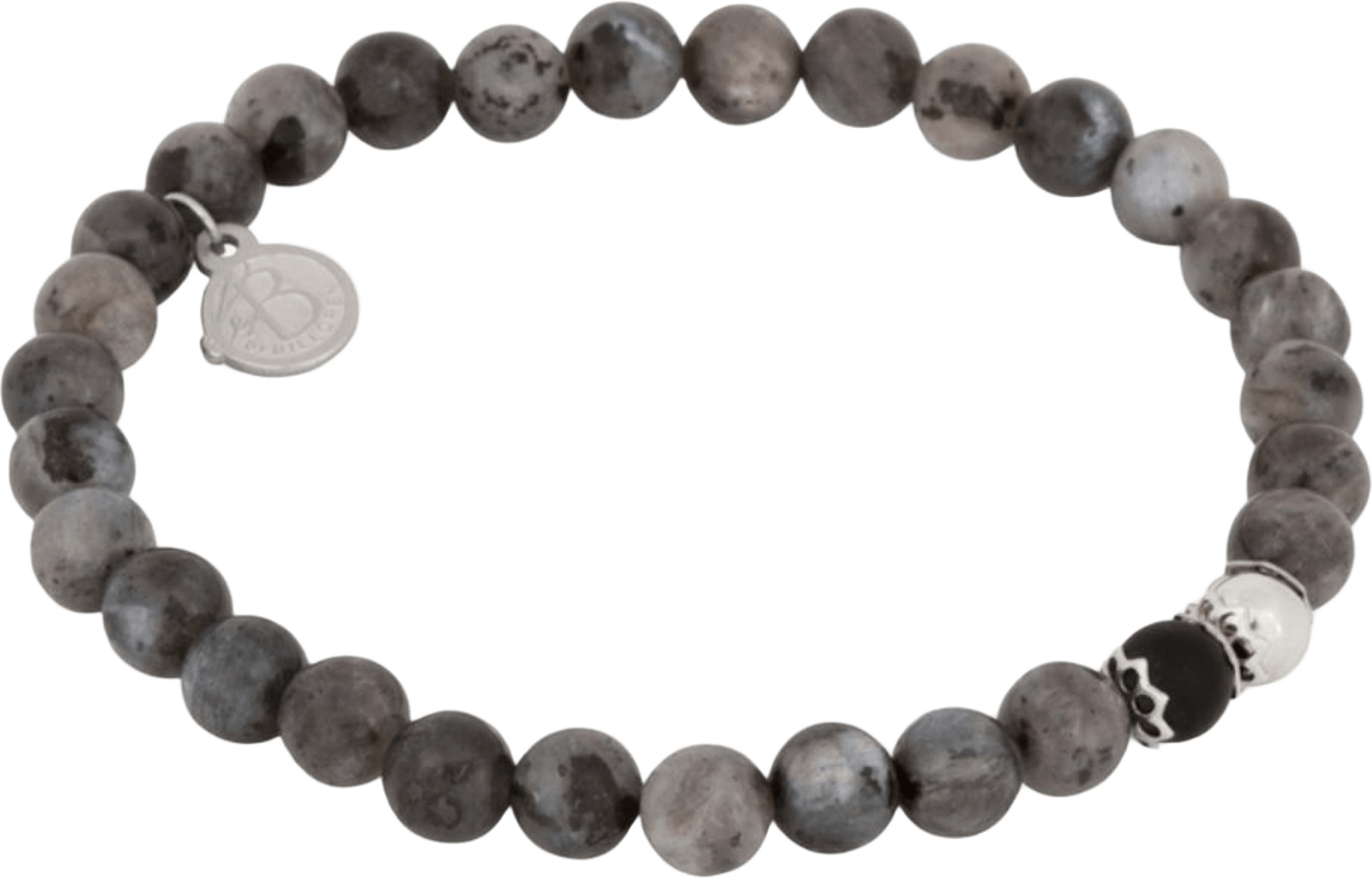 Boris Beaded Bracelet Grey